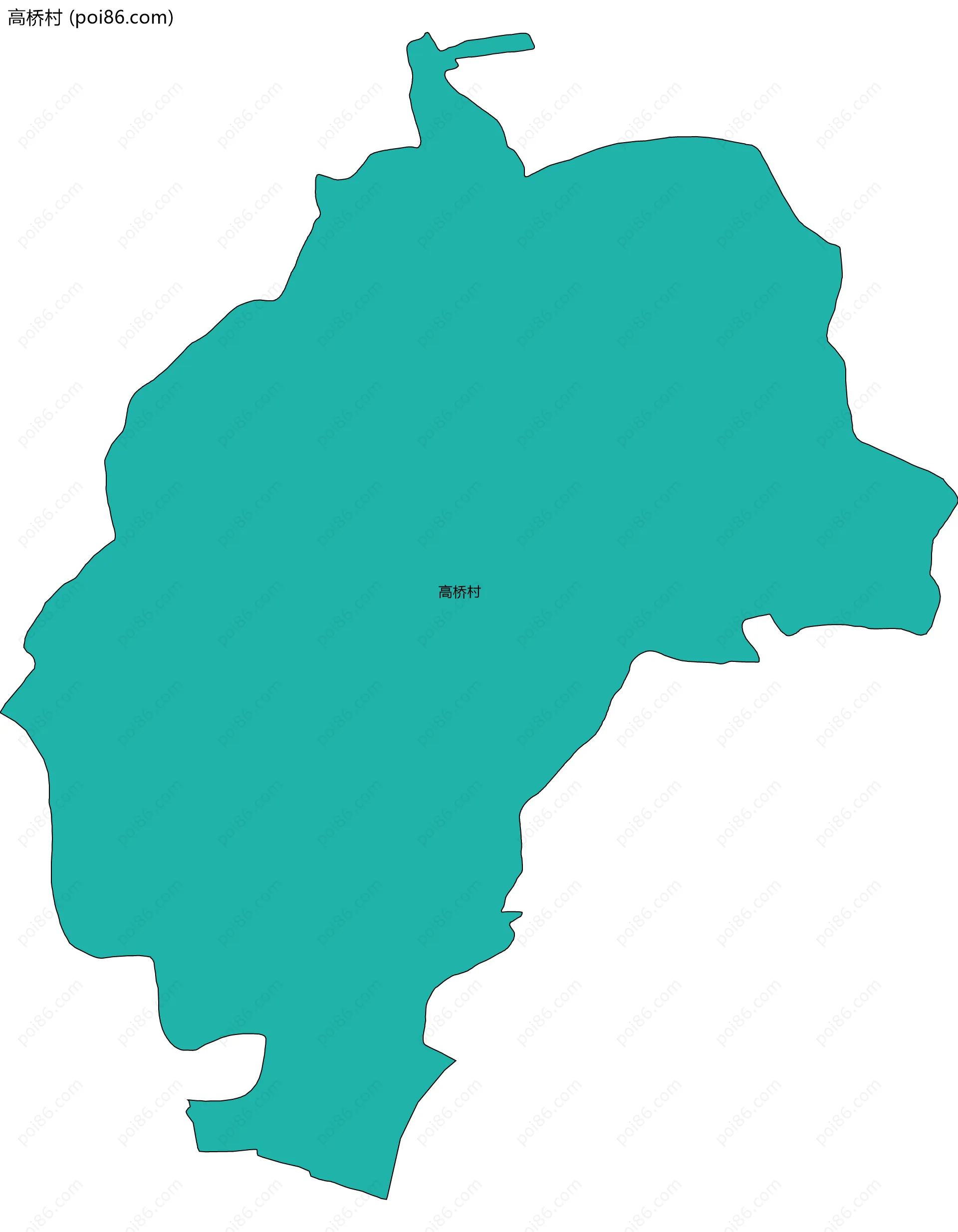 高桥村边界地图