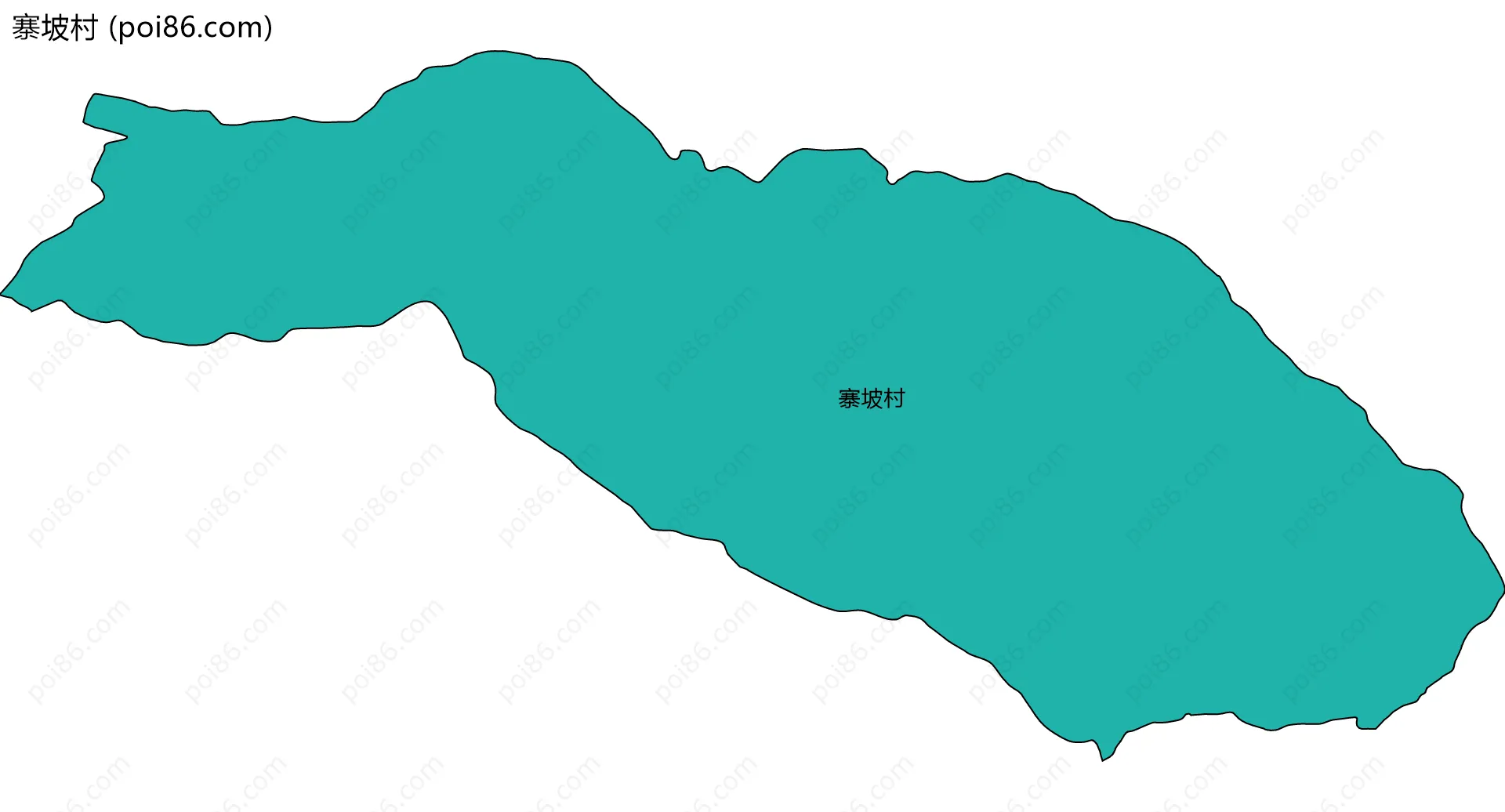 寨坡村边界地图