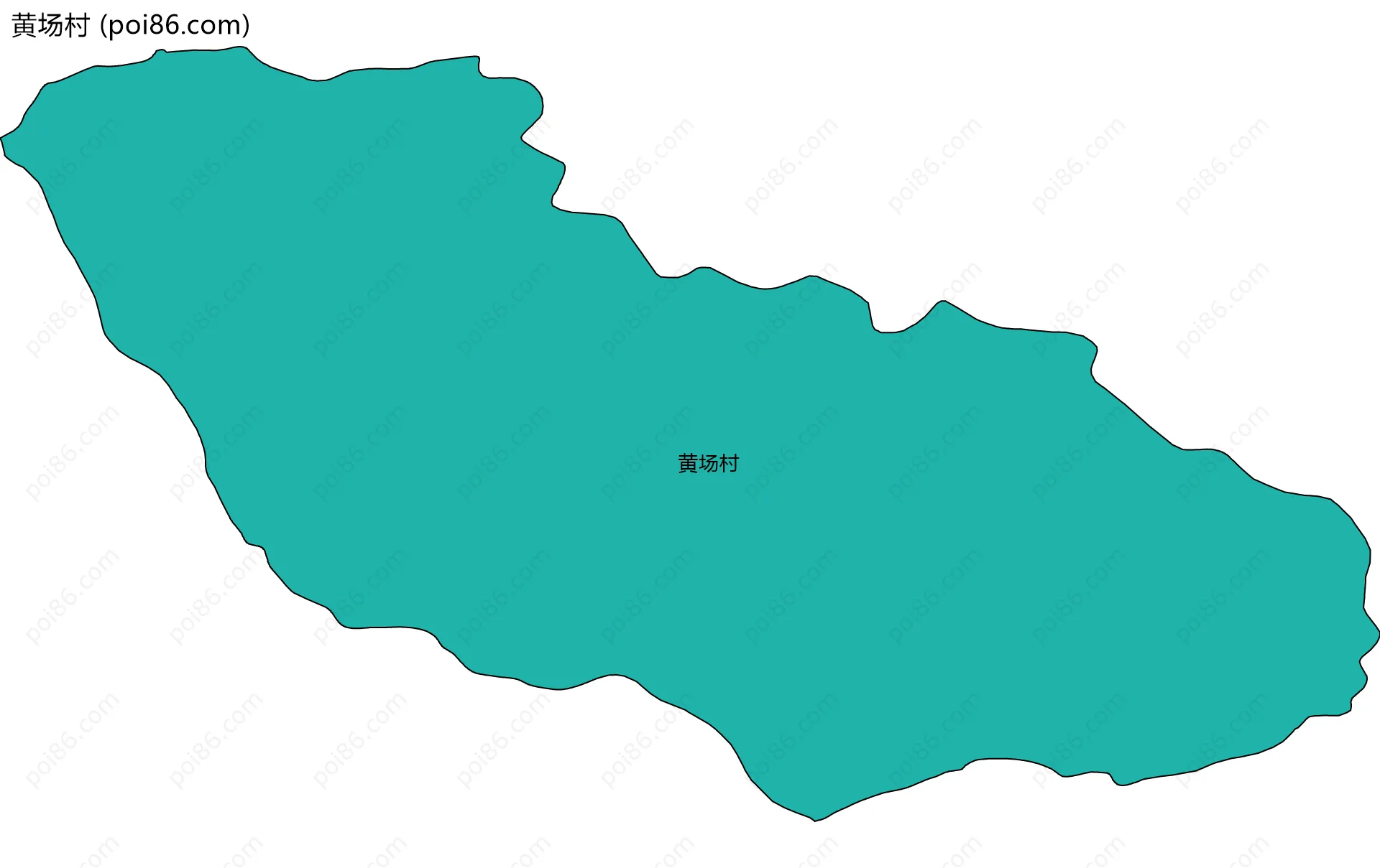 黄场村边界地图
