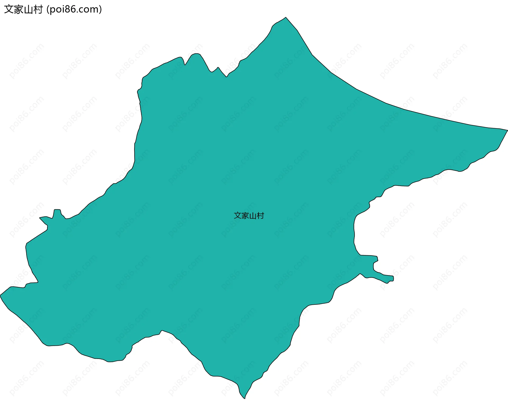 文家山村边界地图