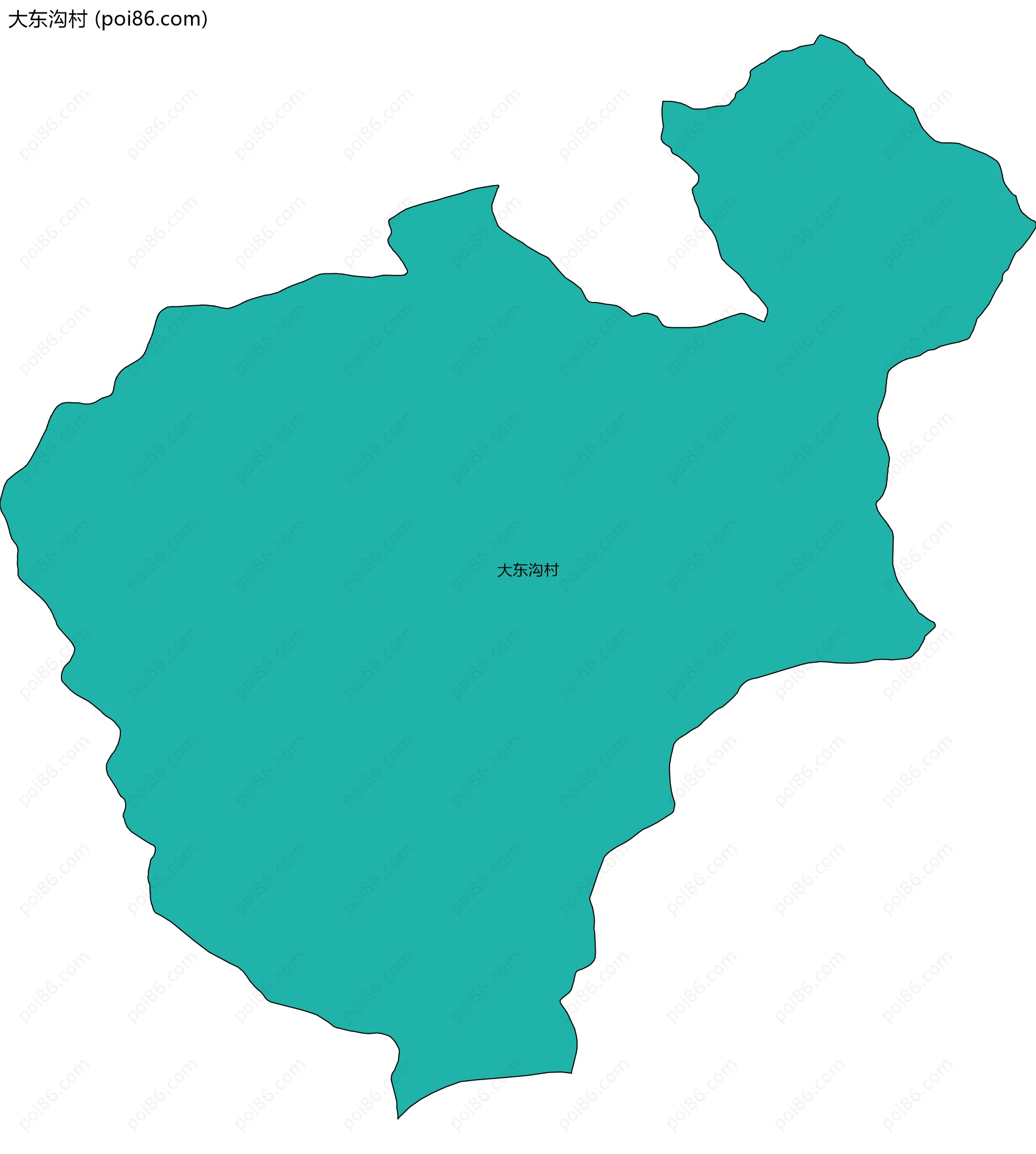 大东沟村边界地图