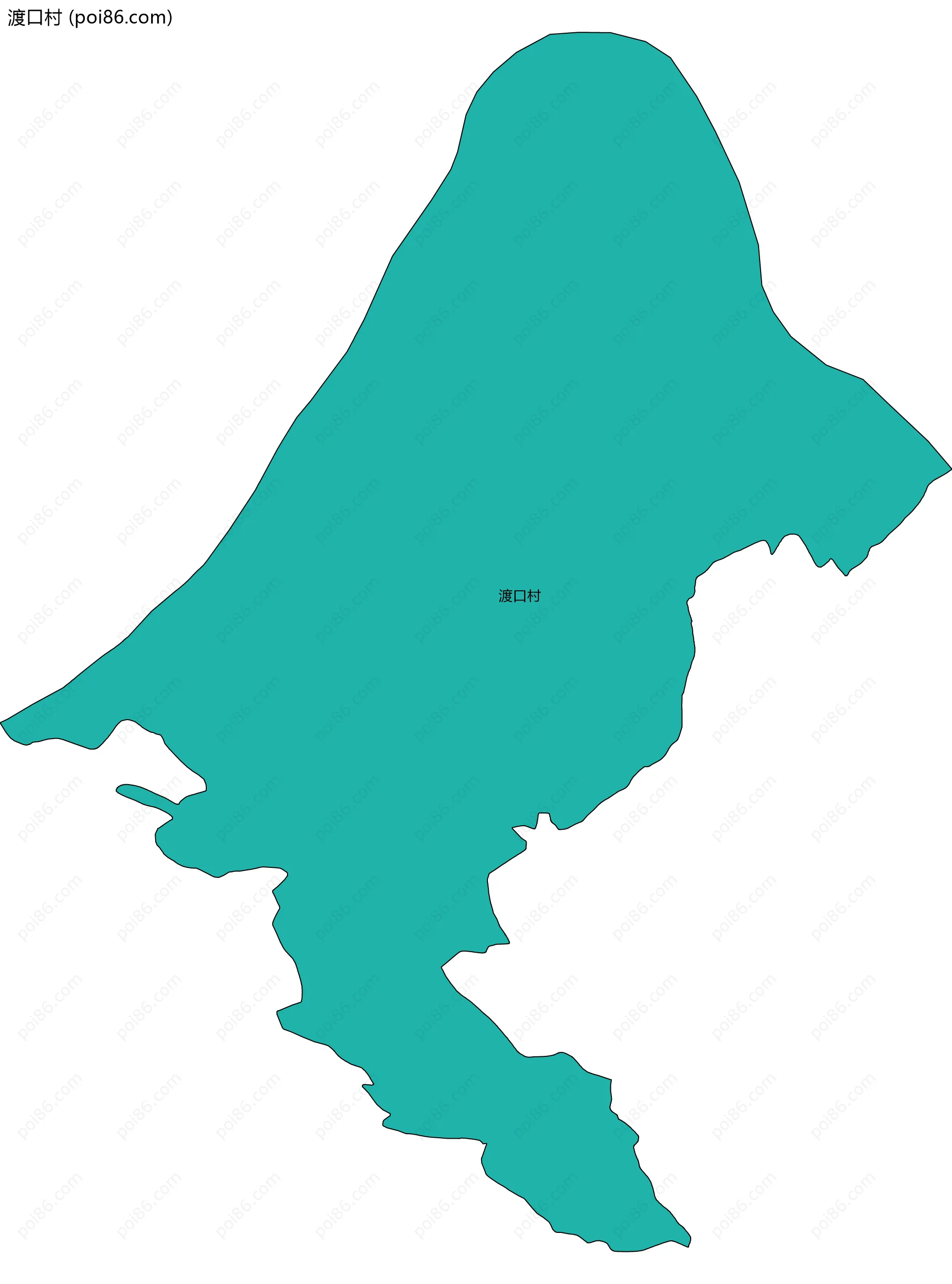渡口村边界地图