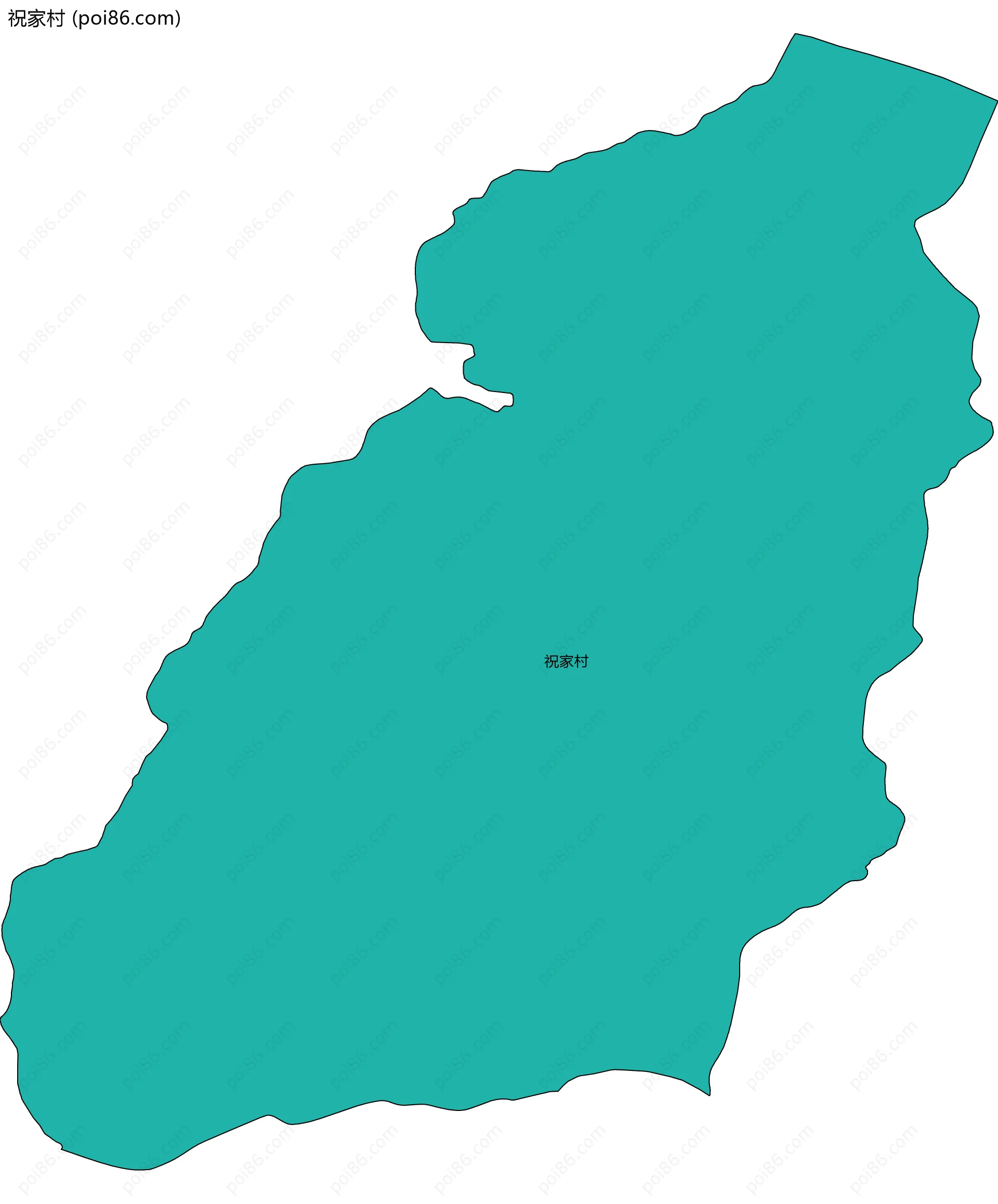 祝家村边界地图