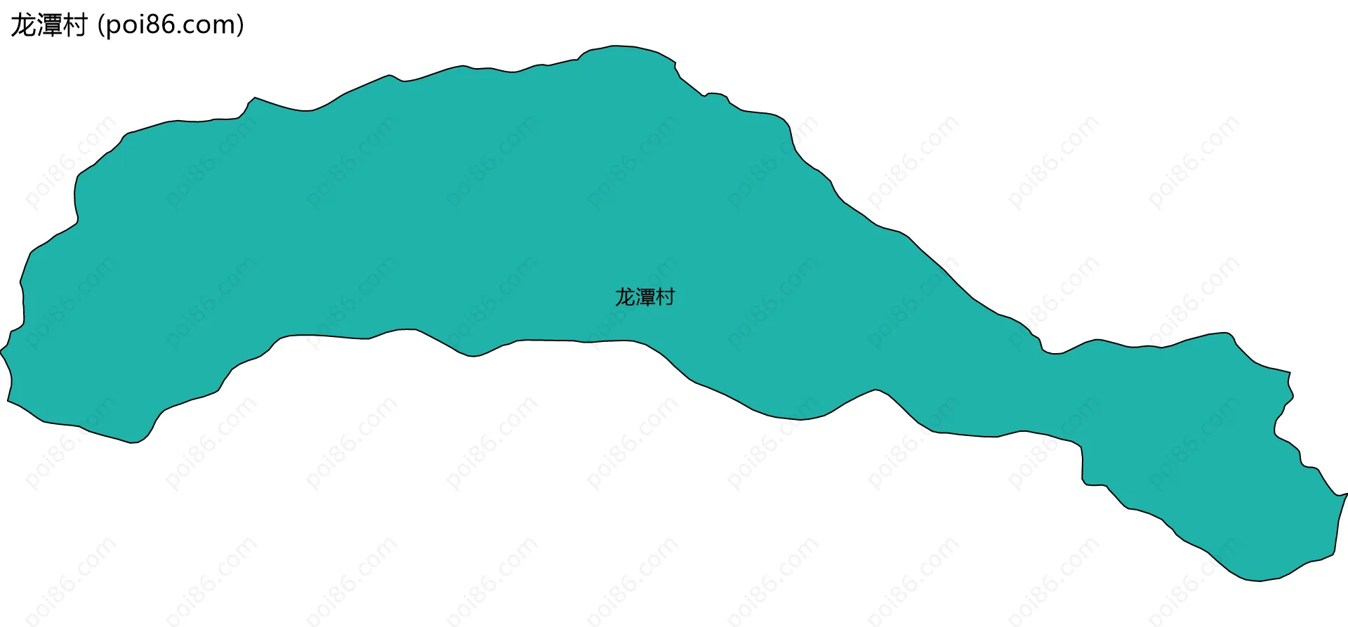 龙潭村边界地图