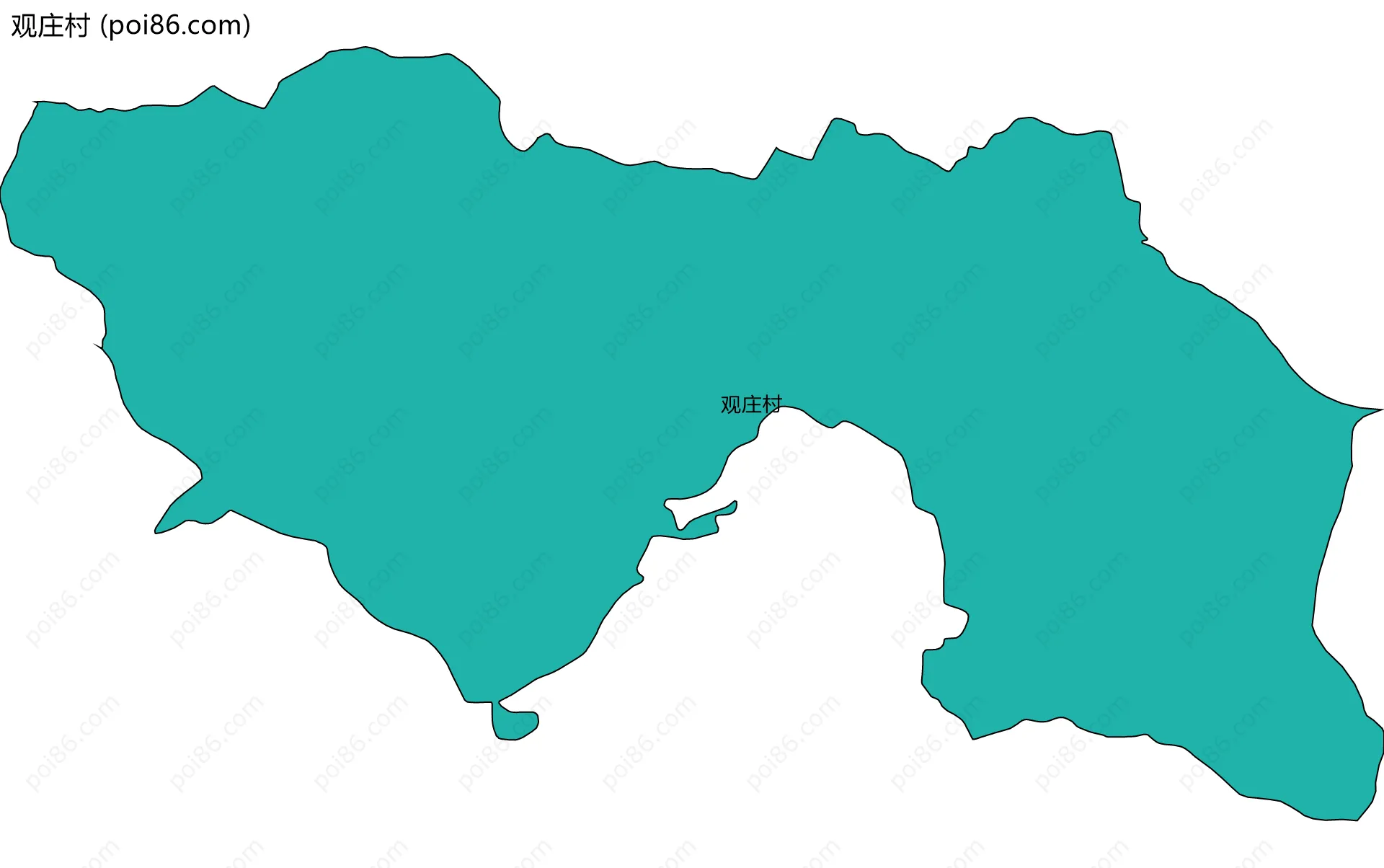 观庄村边界地图