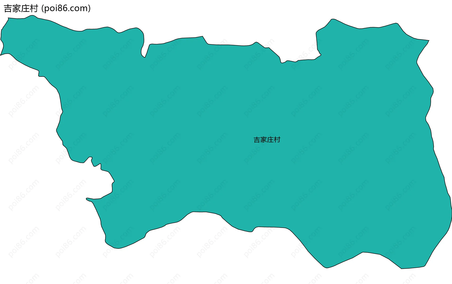 吉家庄村边界地图