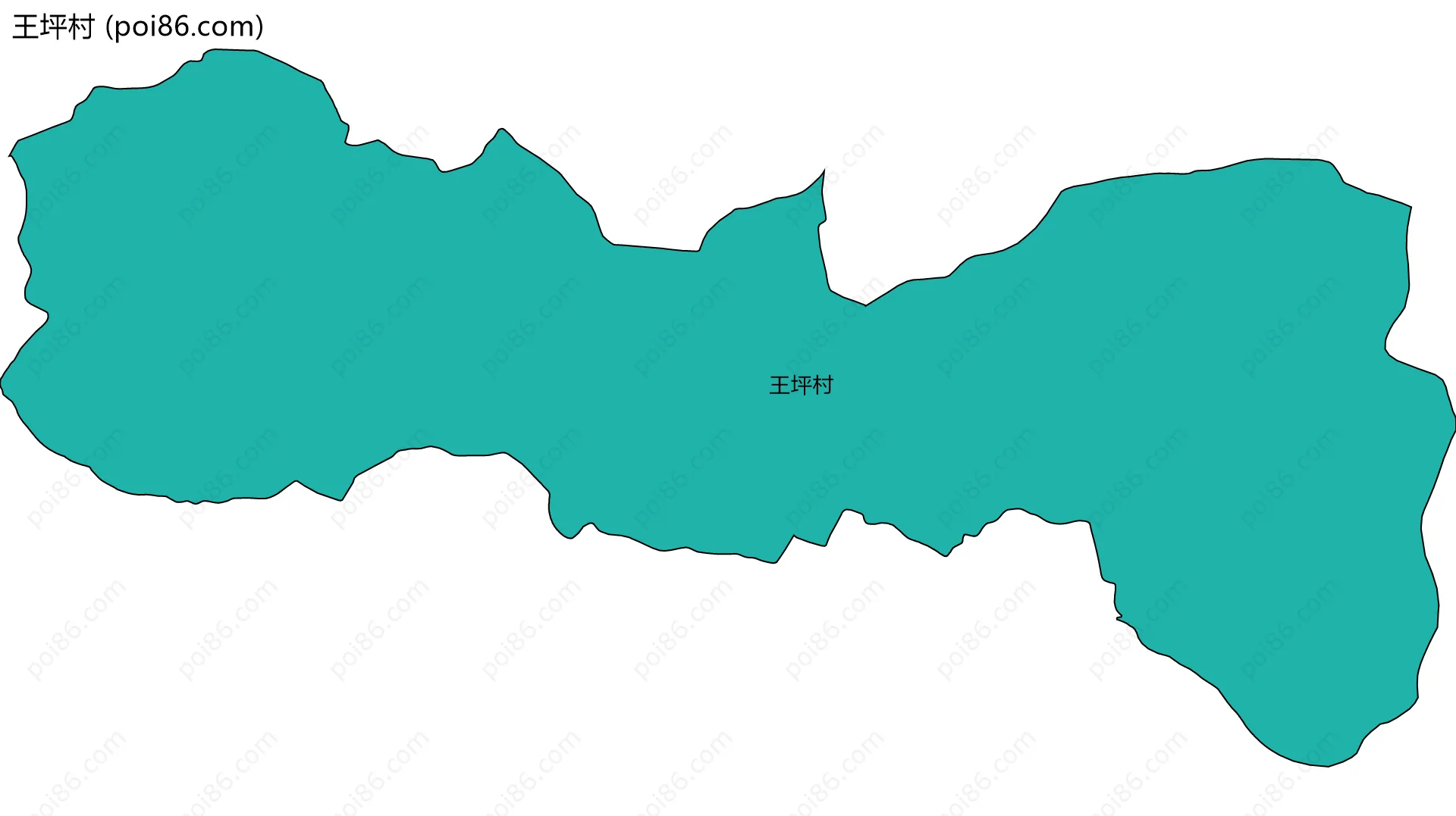 王坪村边界地图