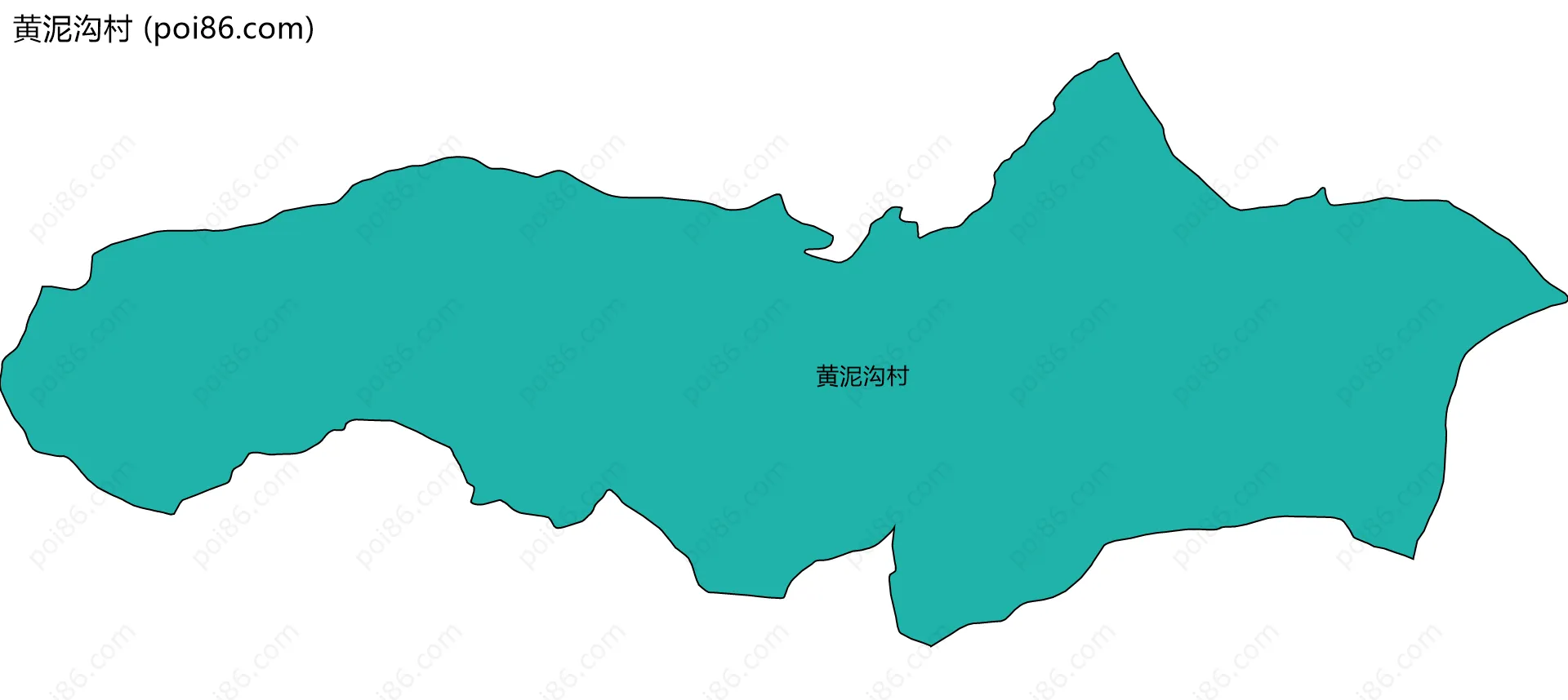 黄泥沟村边界地图