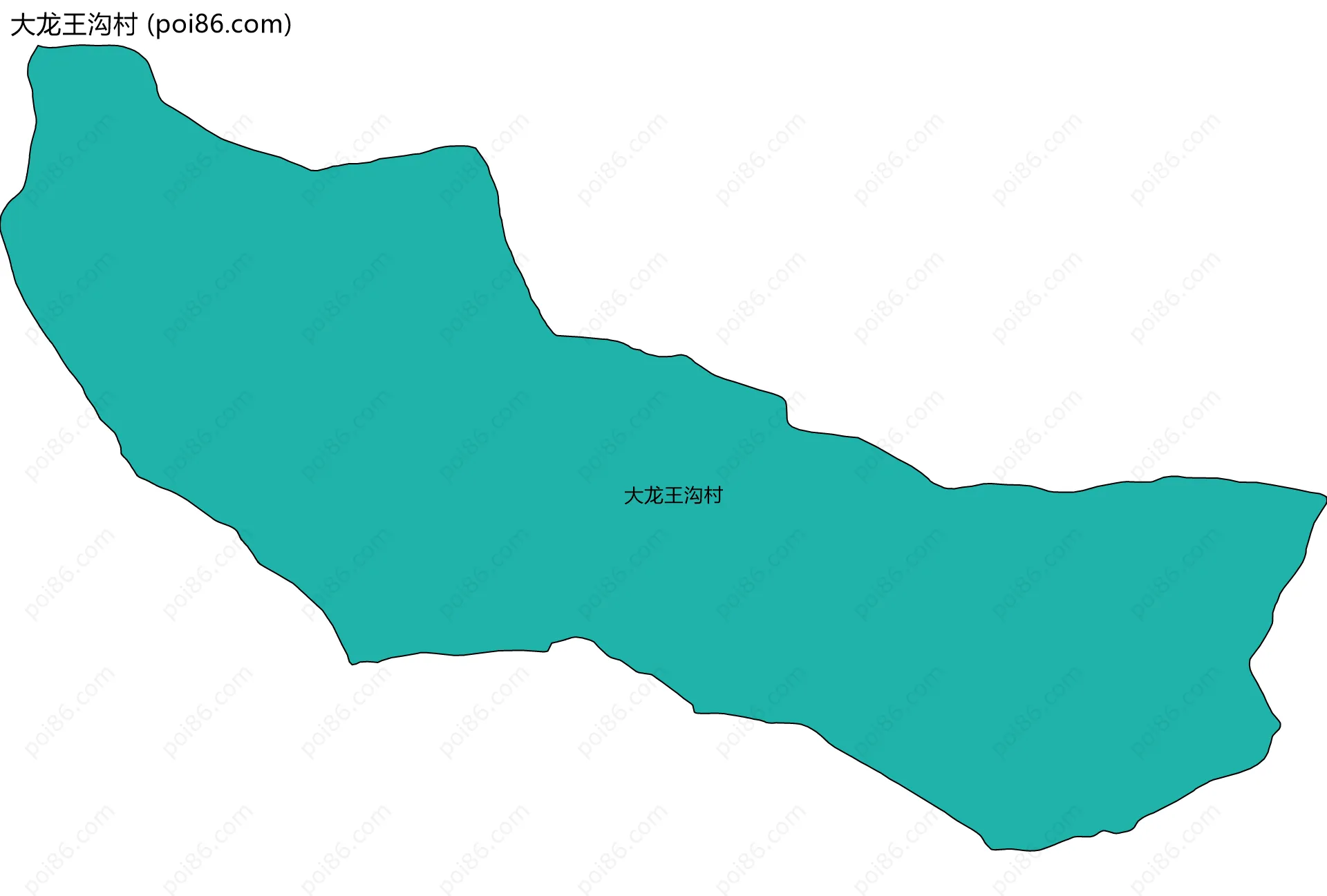 大龙王沟村边界地图