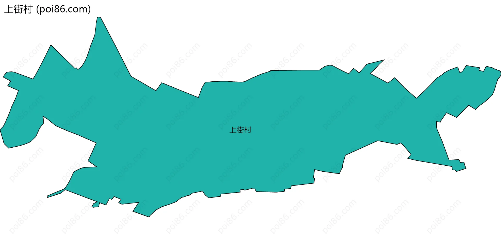上街村边界地图
