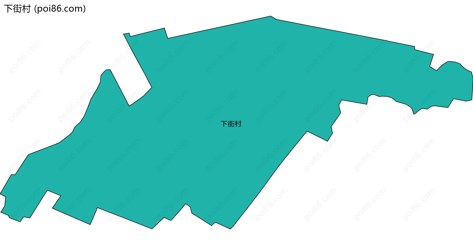 下街村边界地图