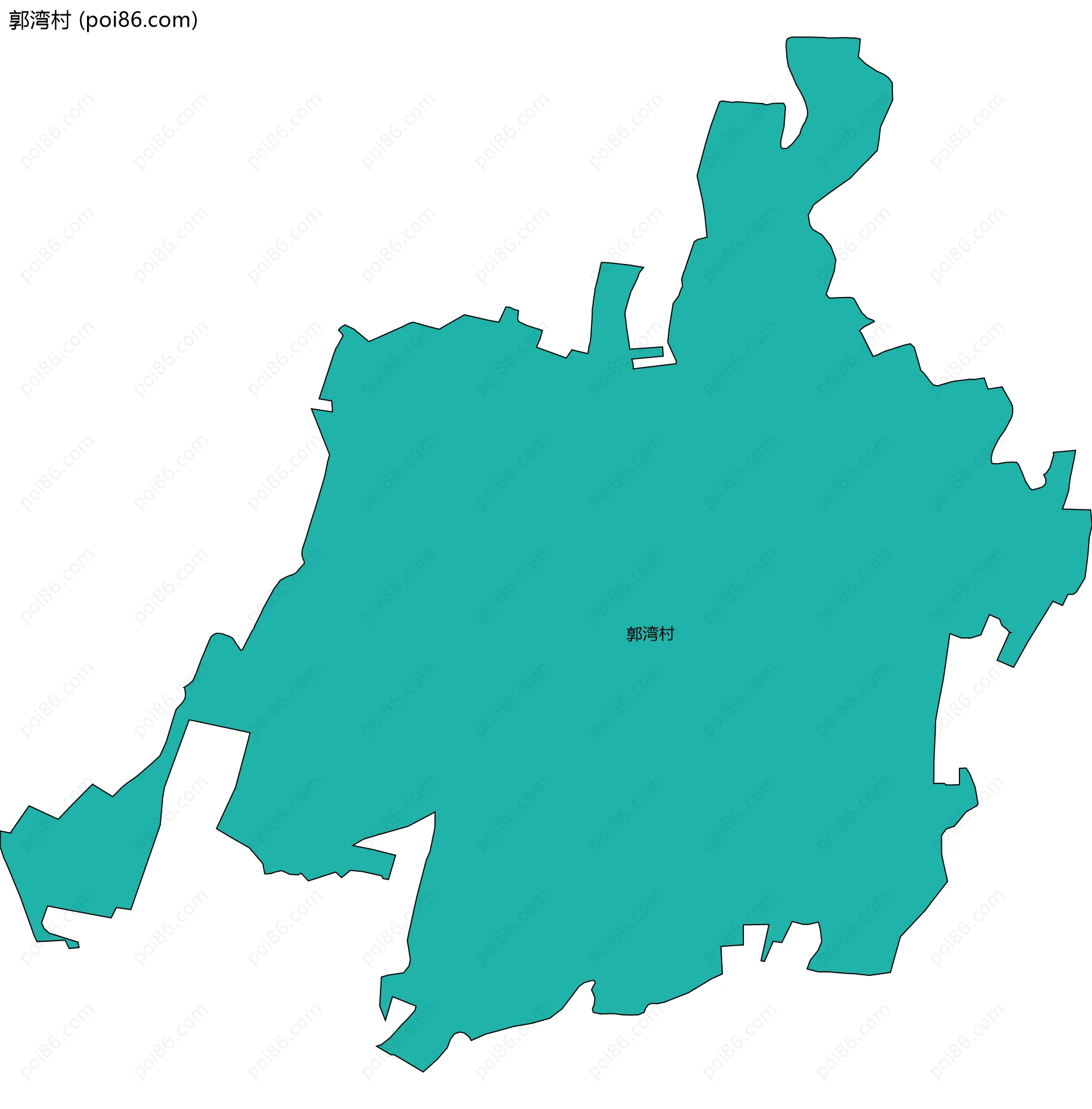 郭湾村边界地图