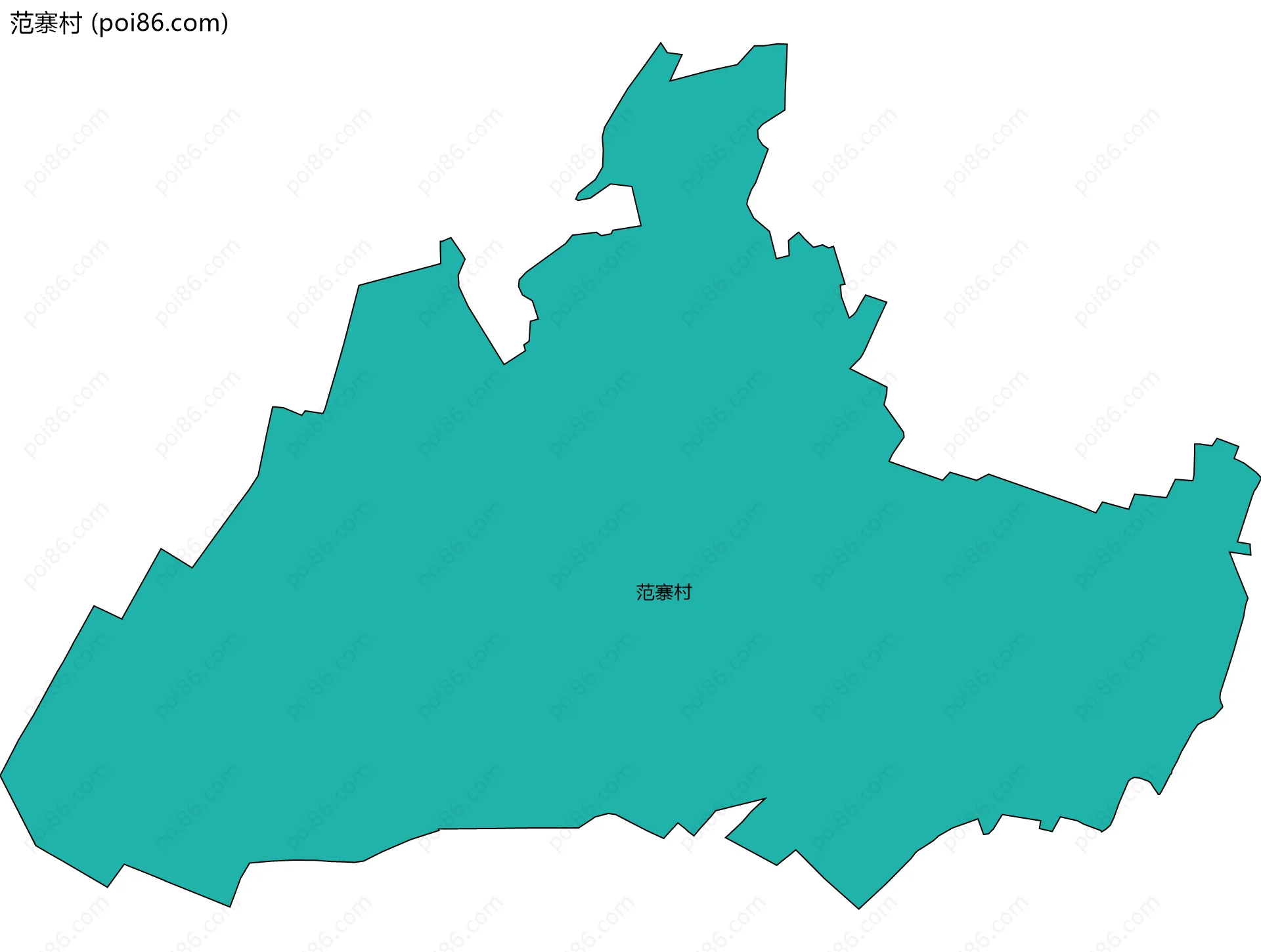 范寨村边界地图