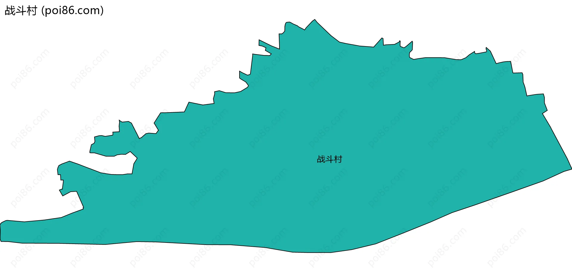 战斗村边界地图