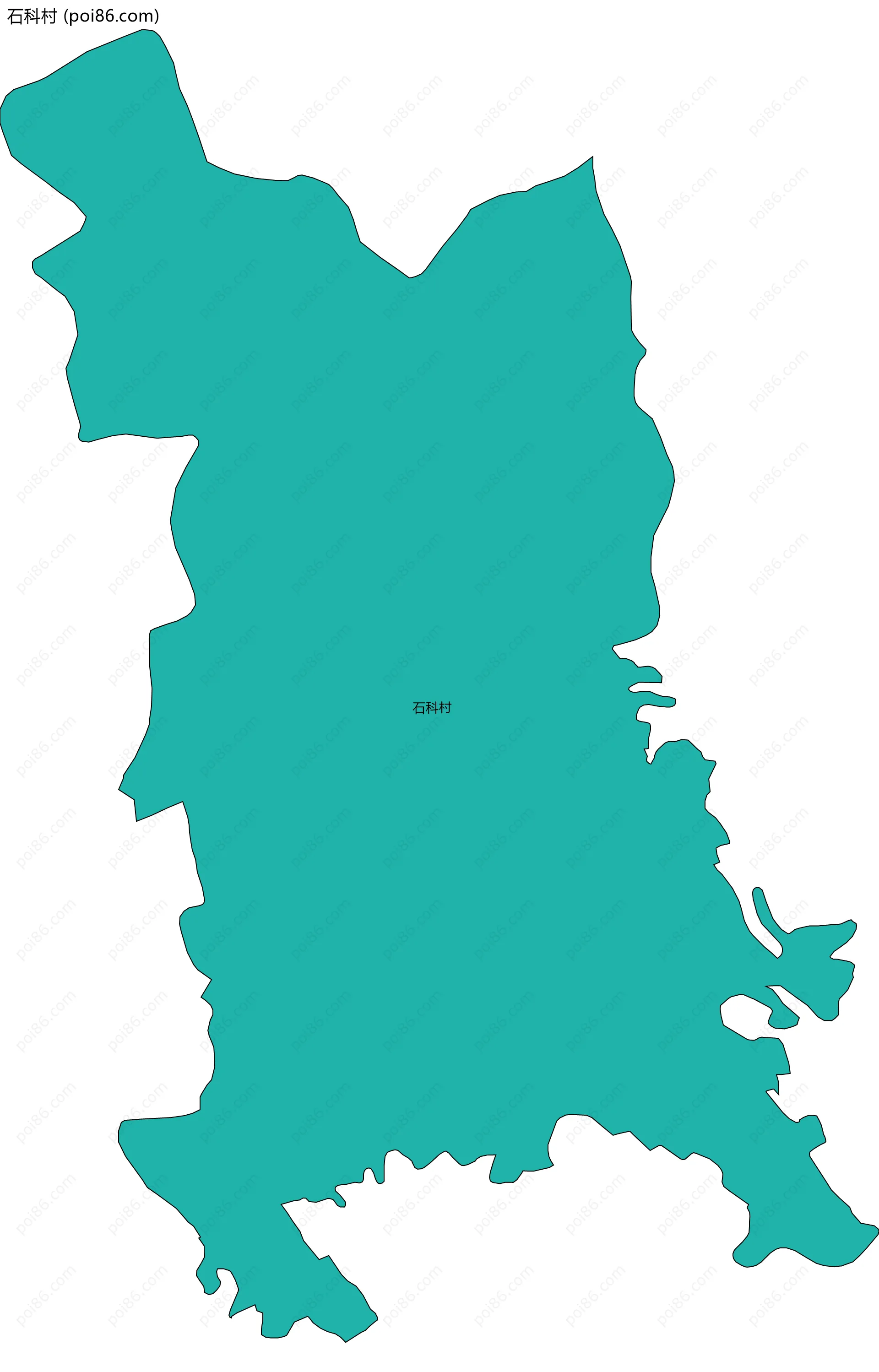 石科村边界地图