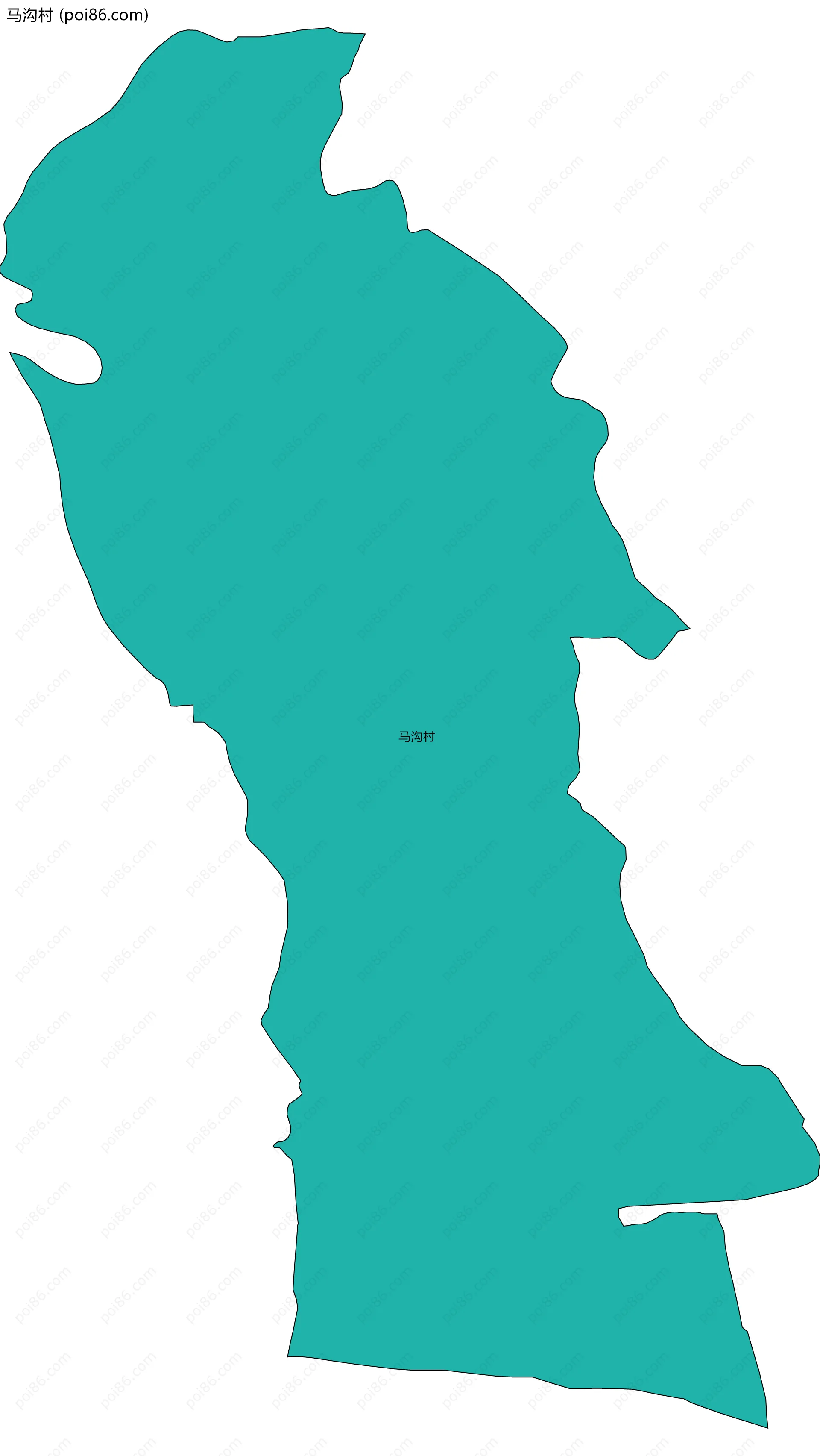 马沟村边界地图