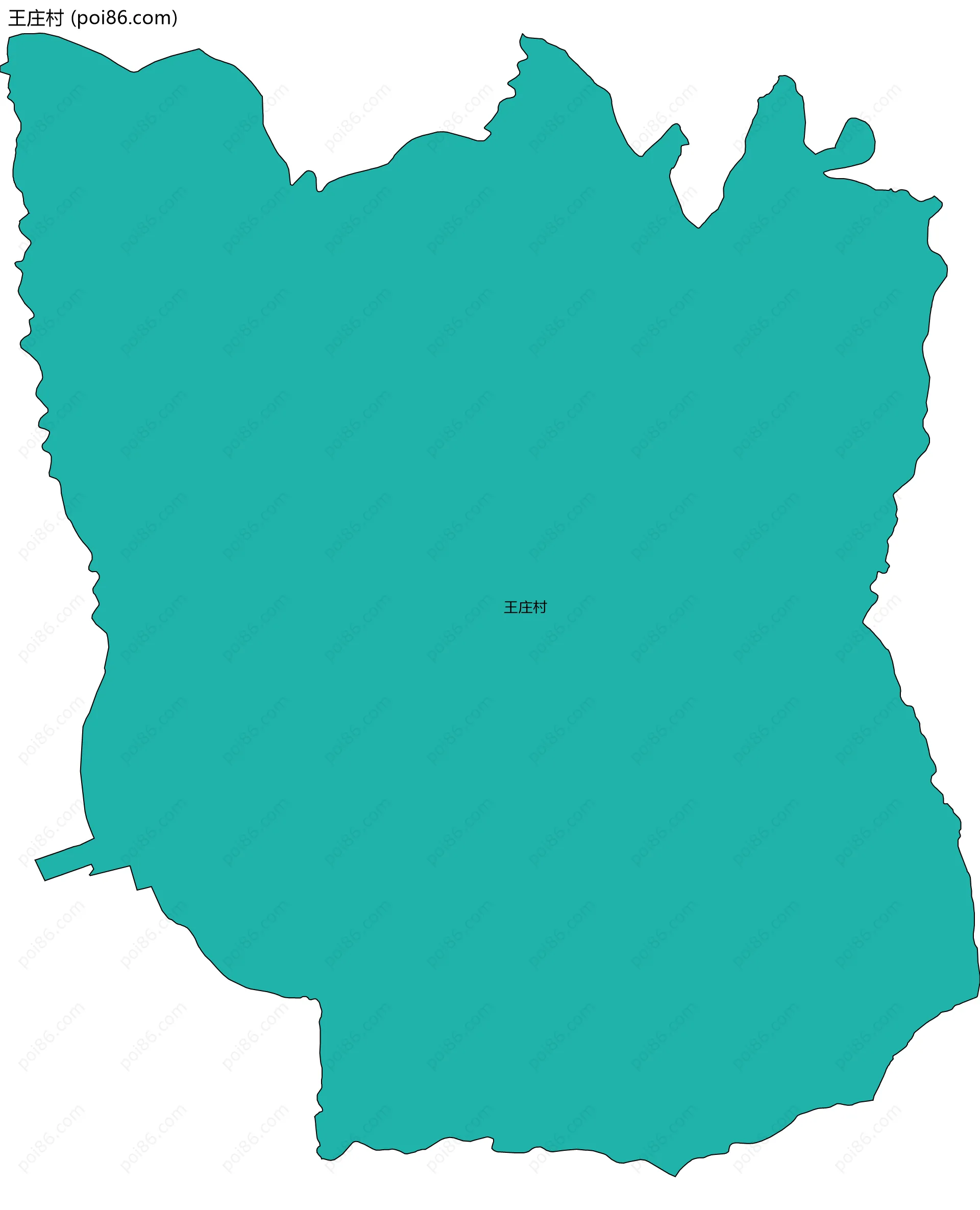 王庄村边界地图
