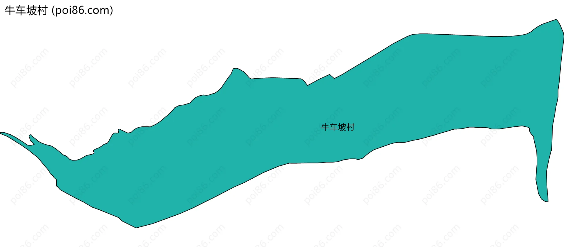 牛车坡村边界地图