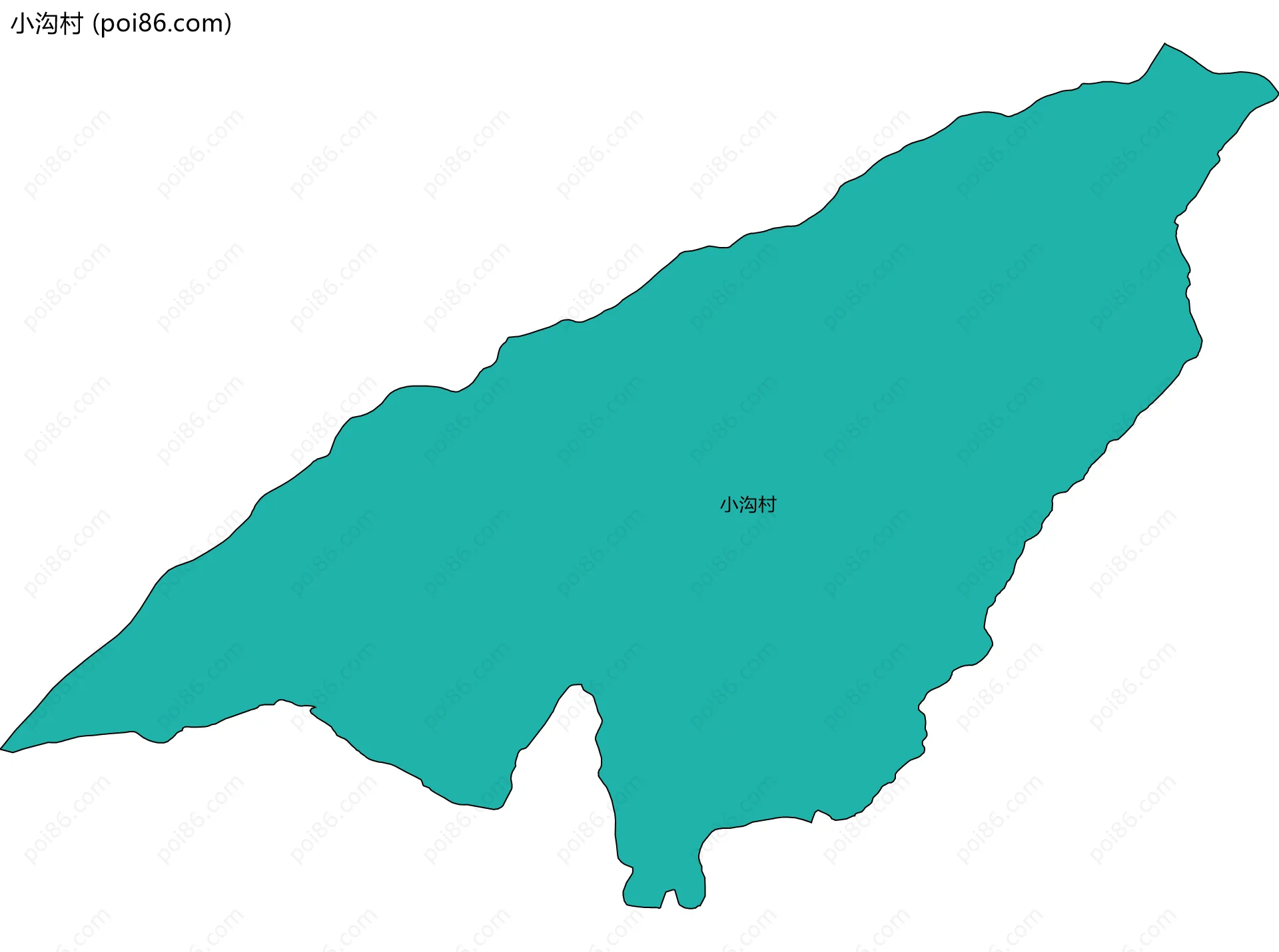 小沟村边界地图