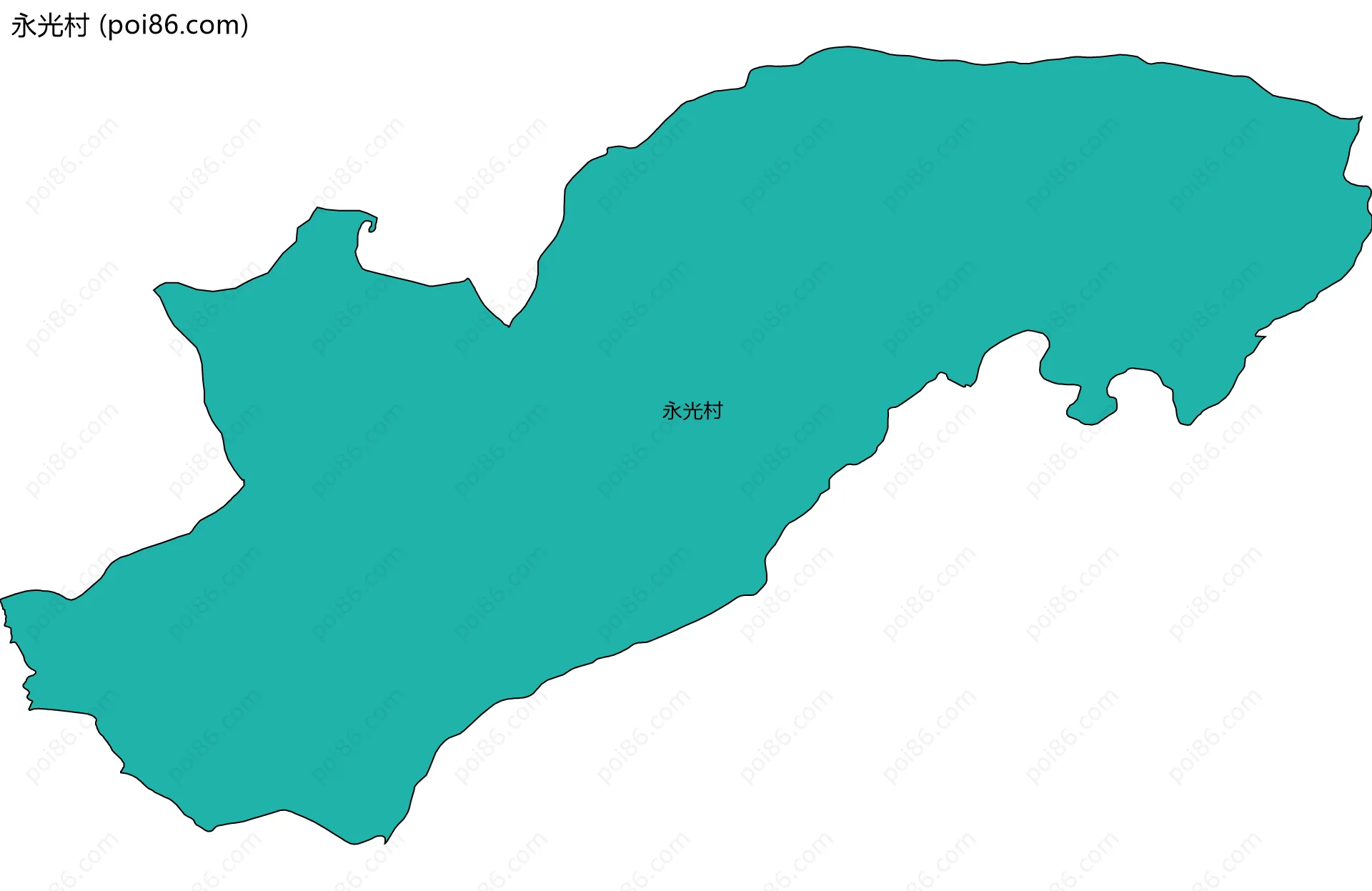永光村边界地图