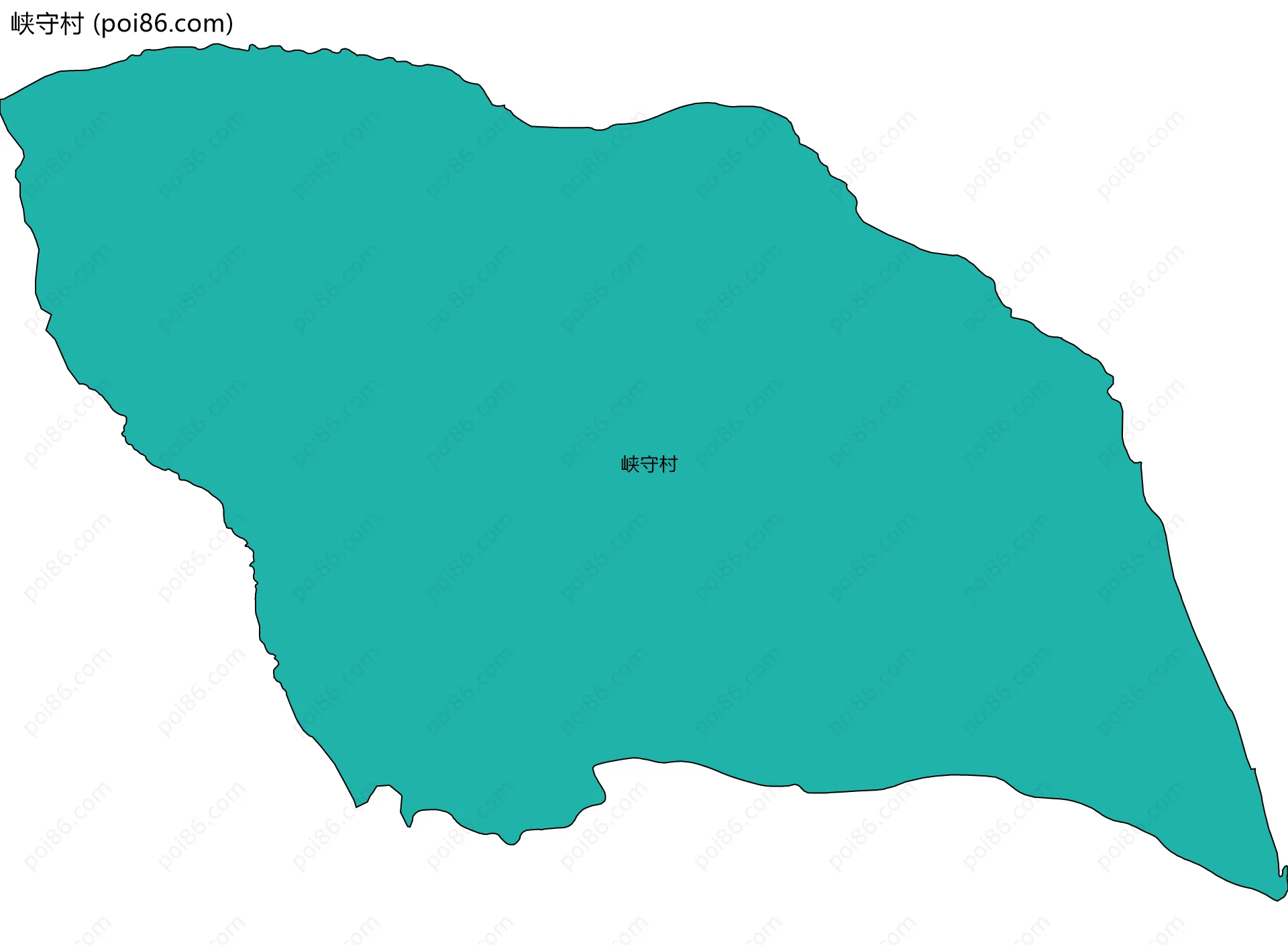 峡守村边界地图