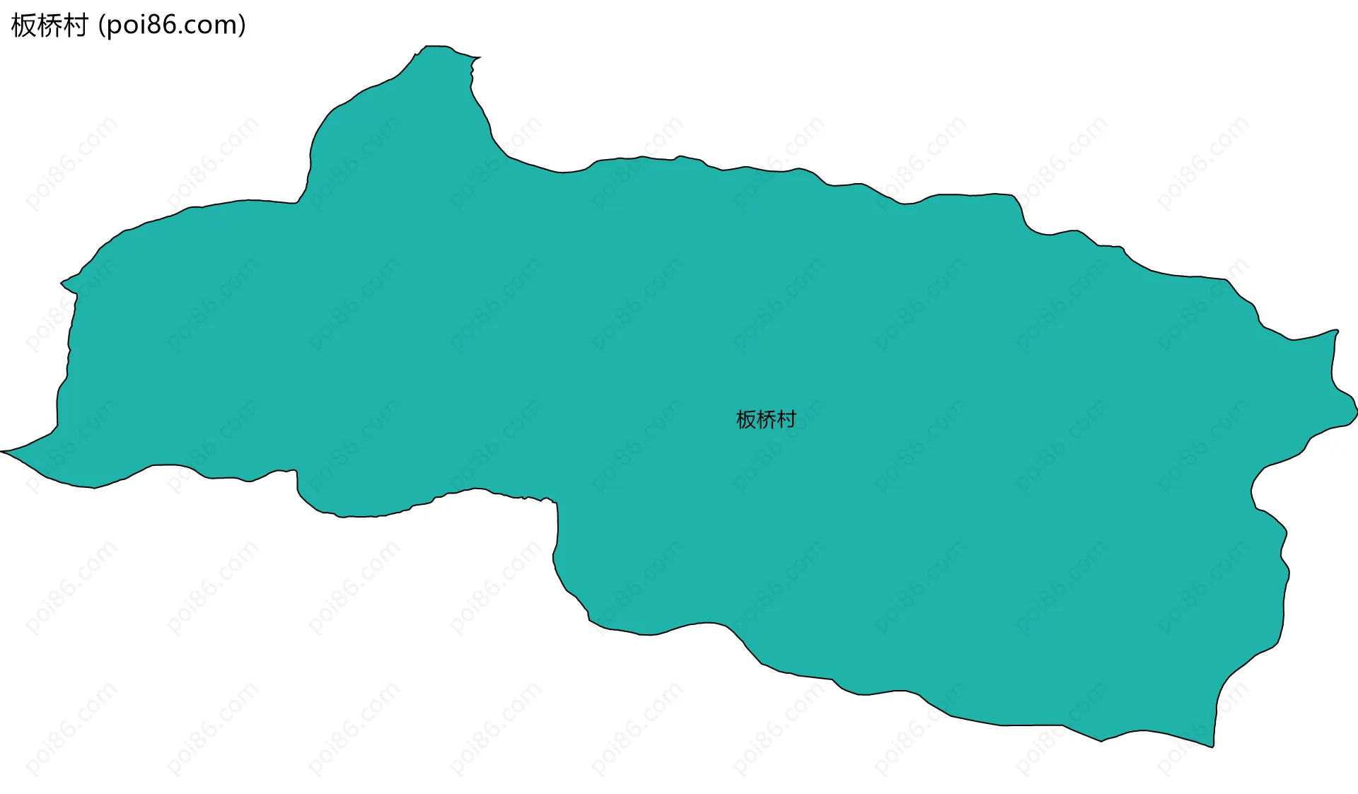 板桥村边界地图