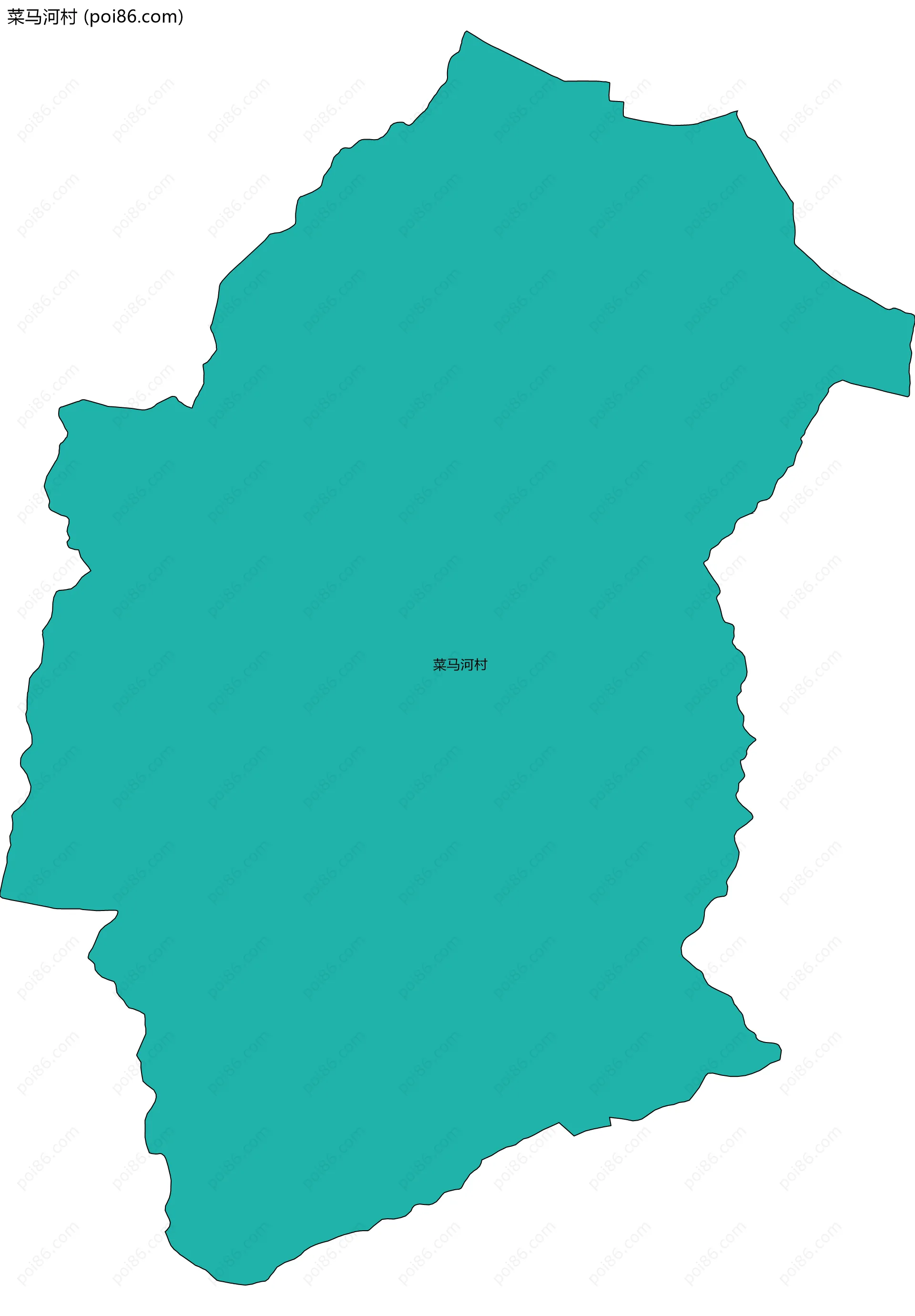菜马河村边界地图