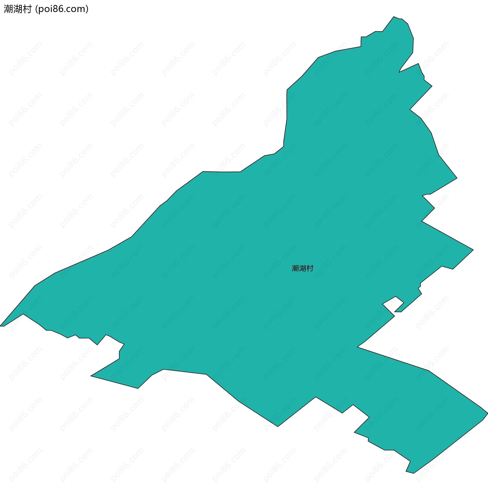 潮湖村边界地图