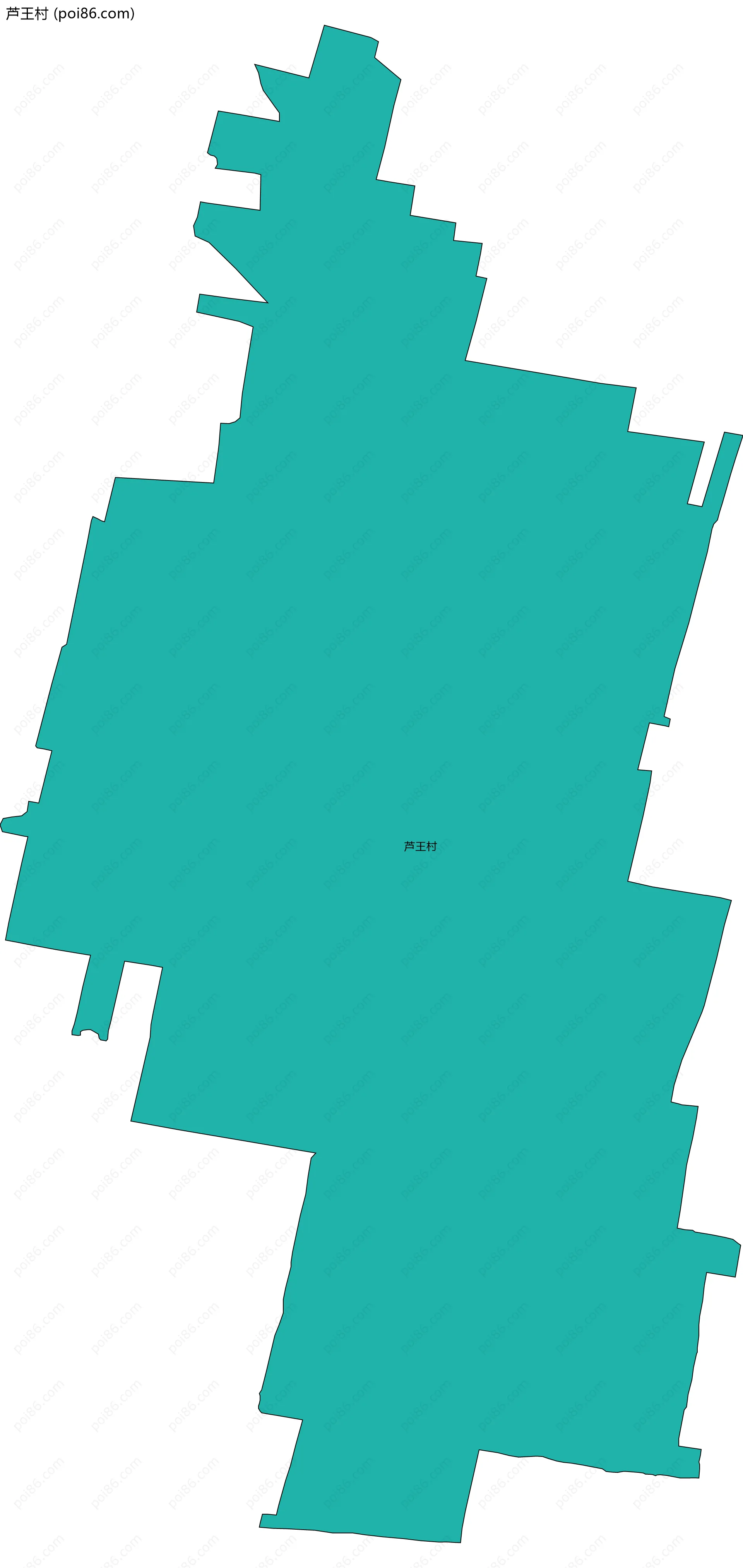 芦王村边界地图