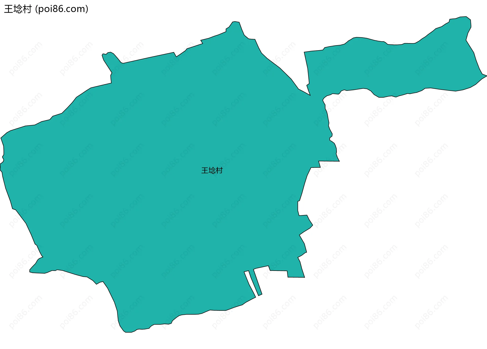 王埝村边界地图