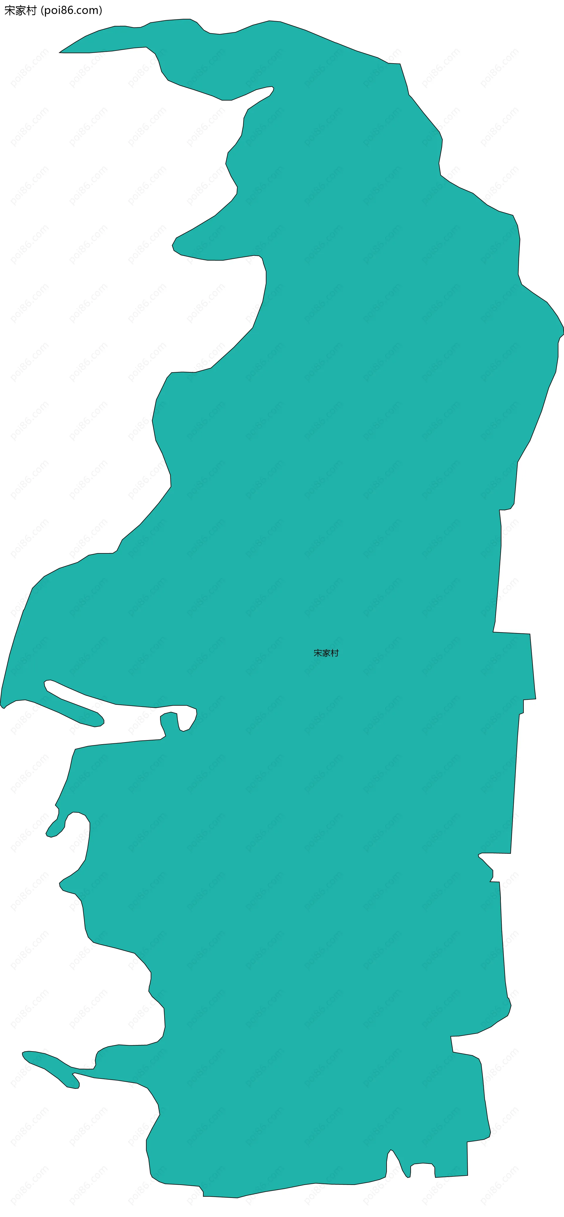 宋家村边界地图