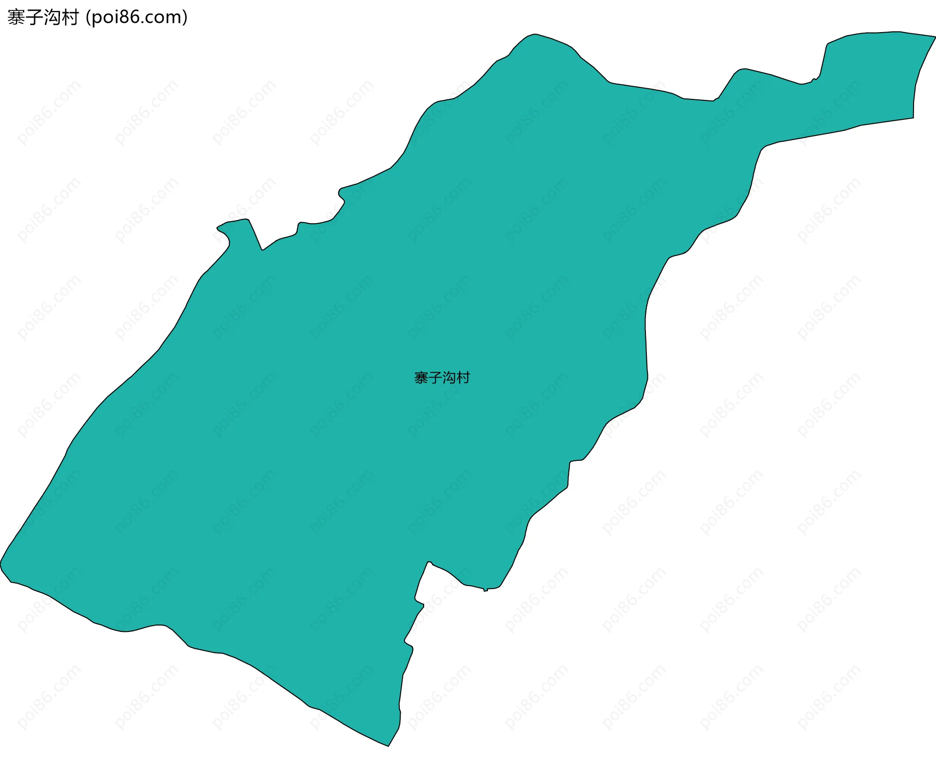 寨子沟村边界地图