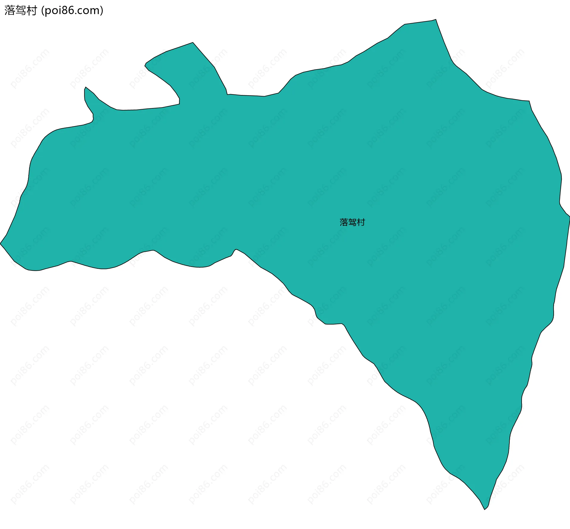 落驾村边界地图