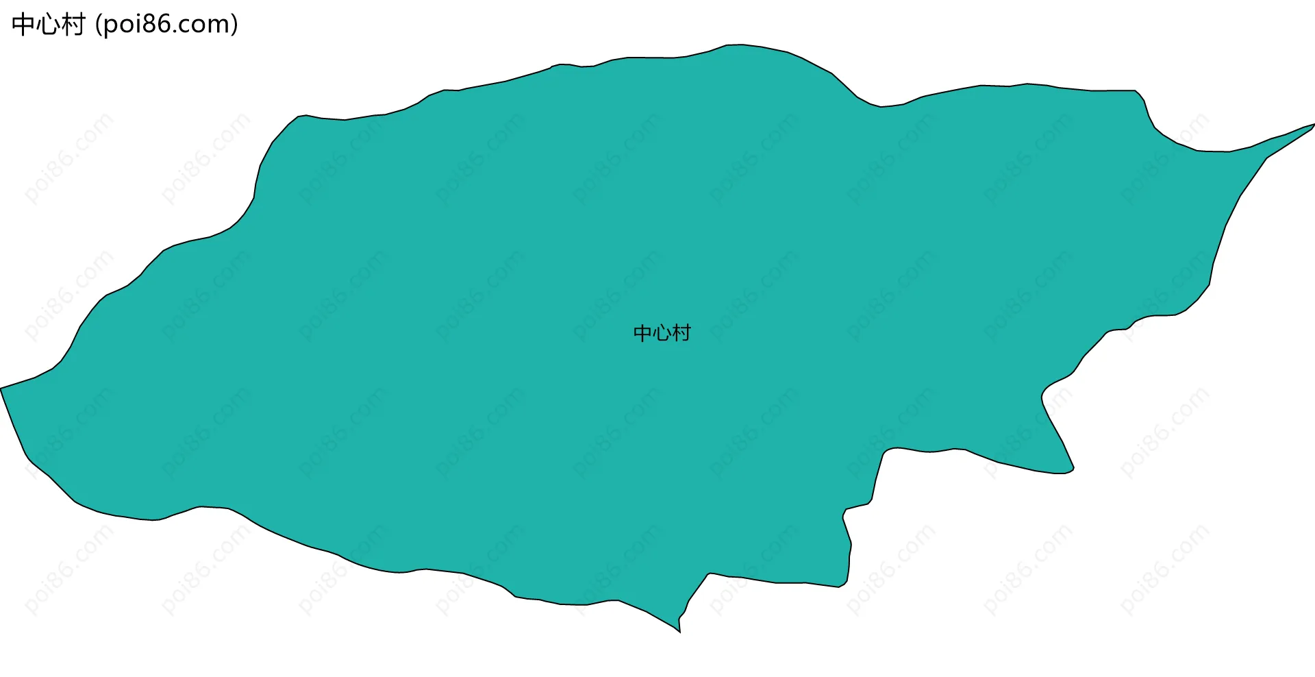 中心村边界地图