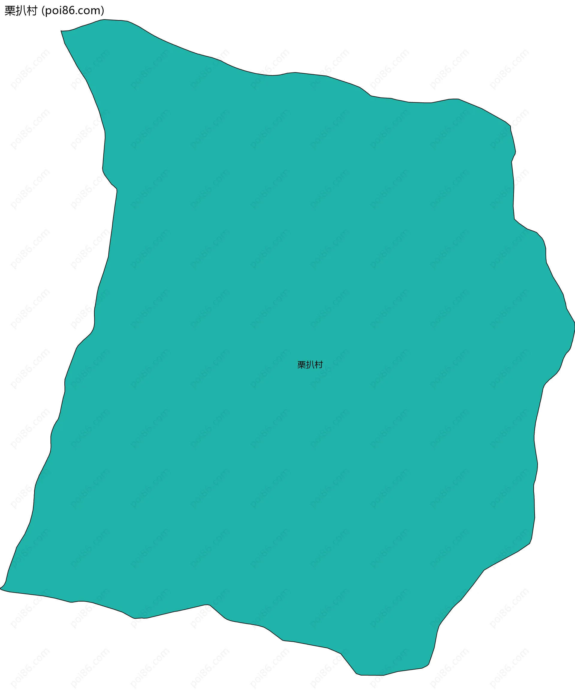 栗扒村边界地图