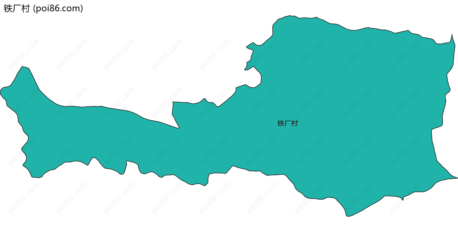 铁厂村边界地图