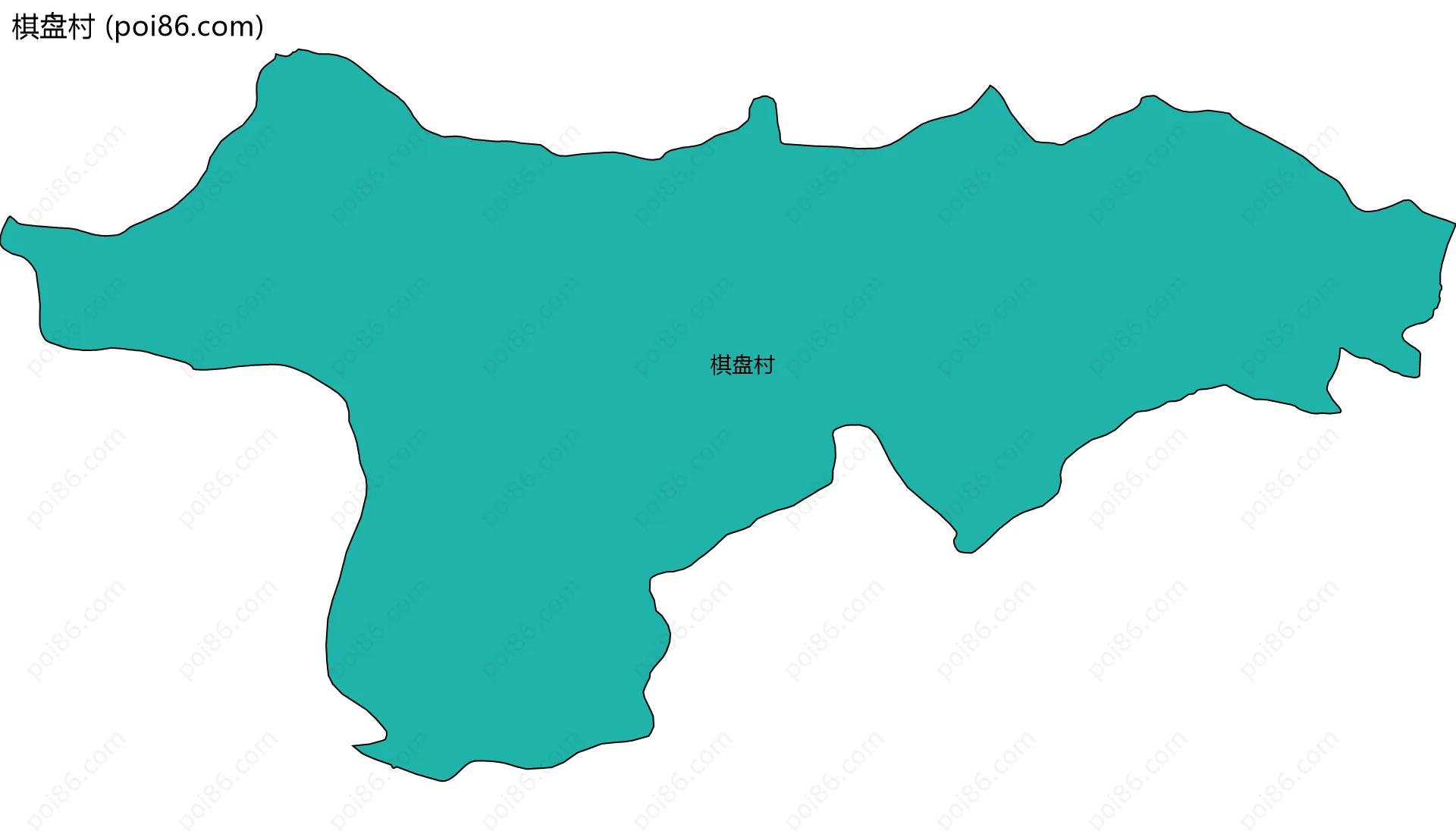 棋盘村边界地图