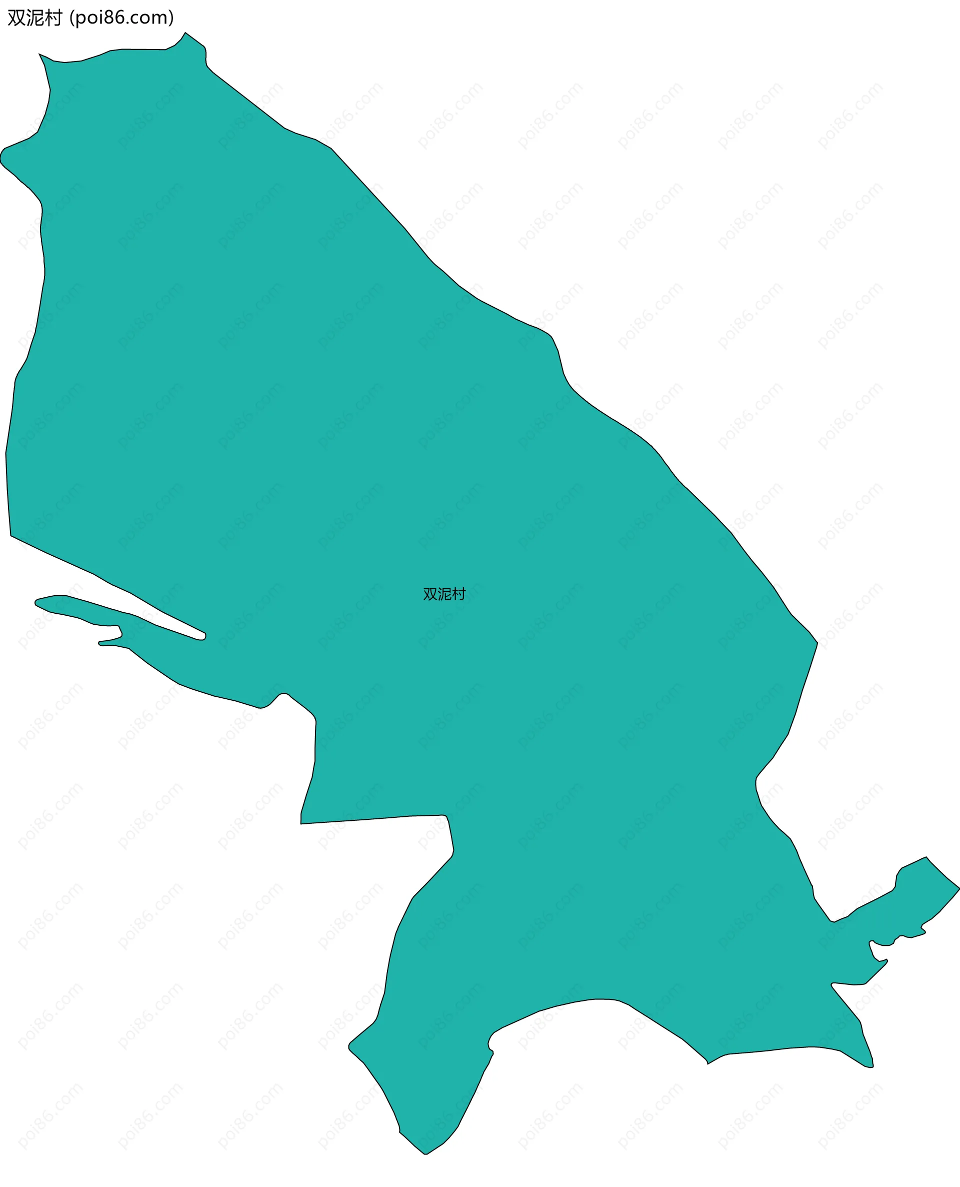 双泥村边界地图