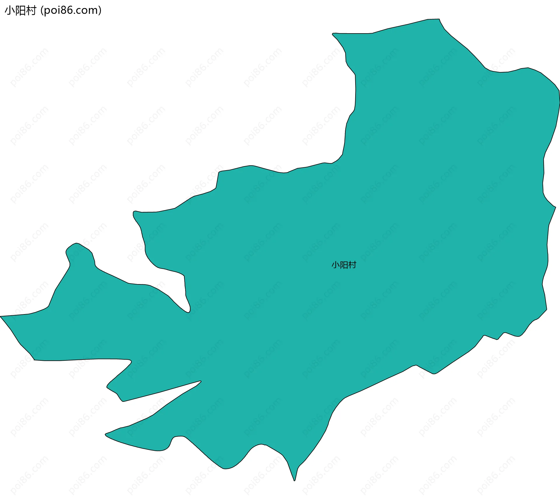 小阳村边界地图