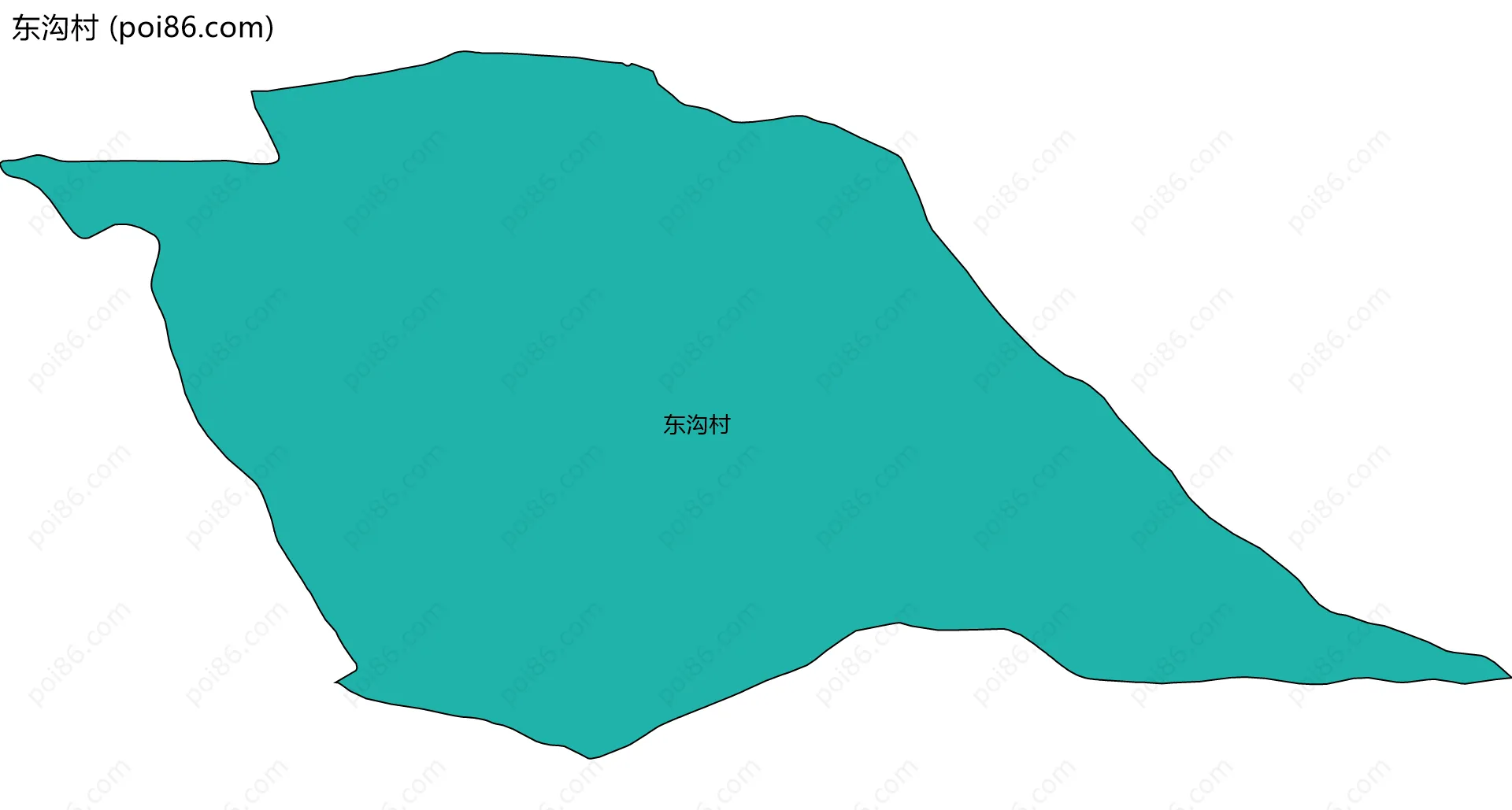 东沟村边界地图