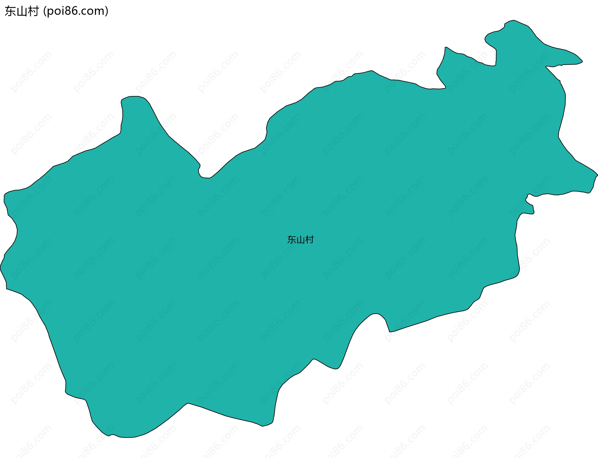 东山村边界地图