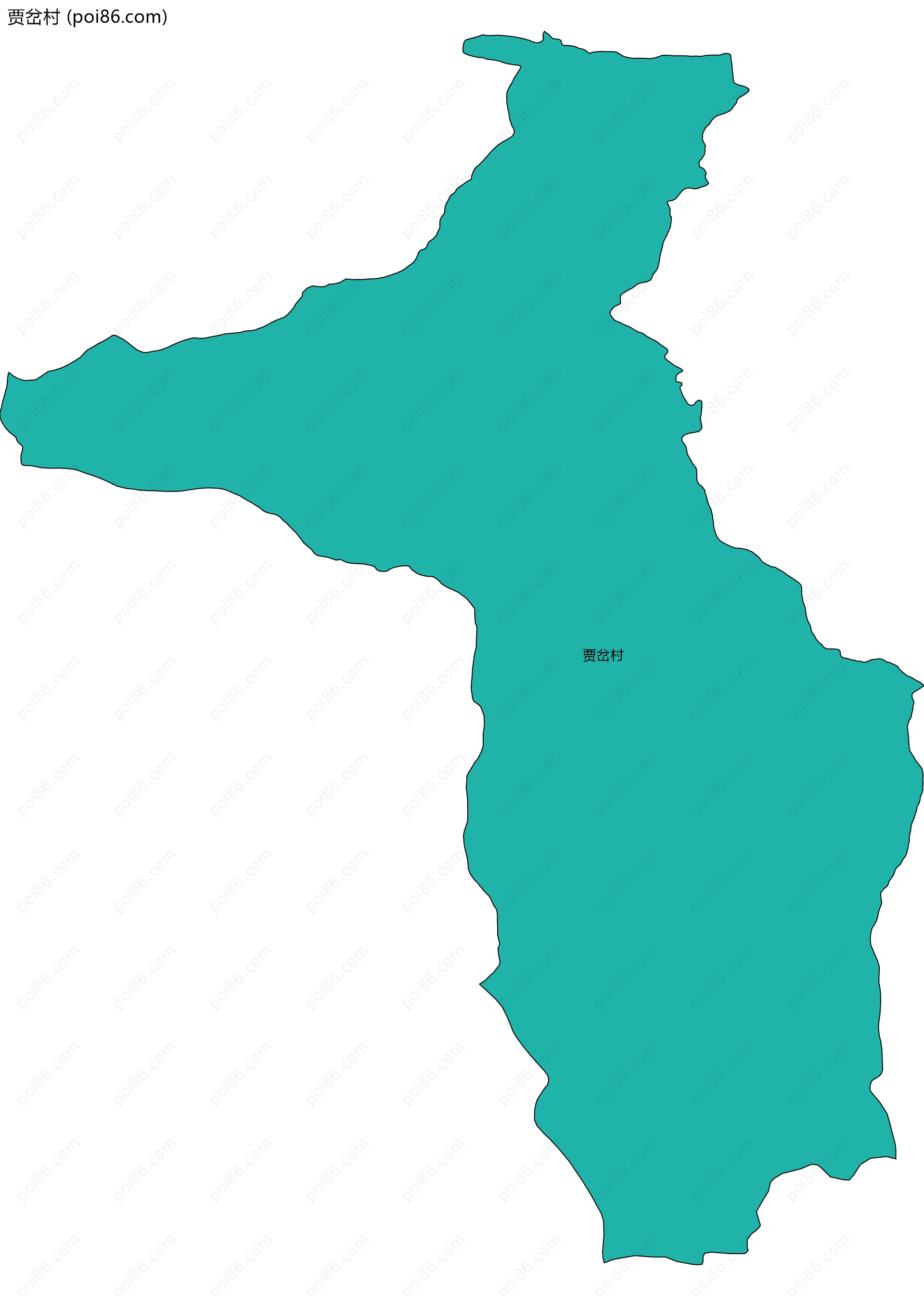 贾岔村边界地图