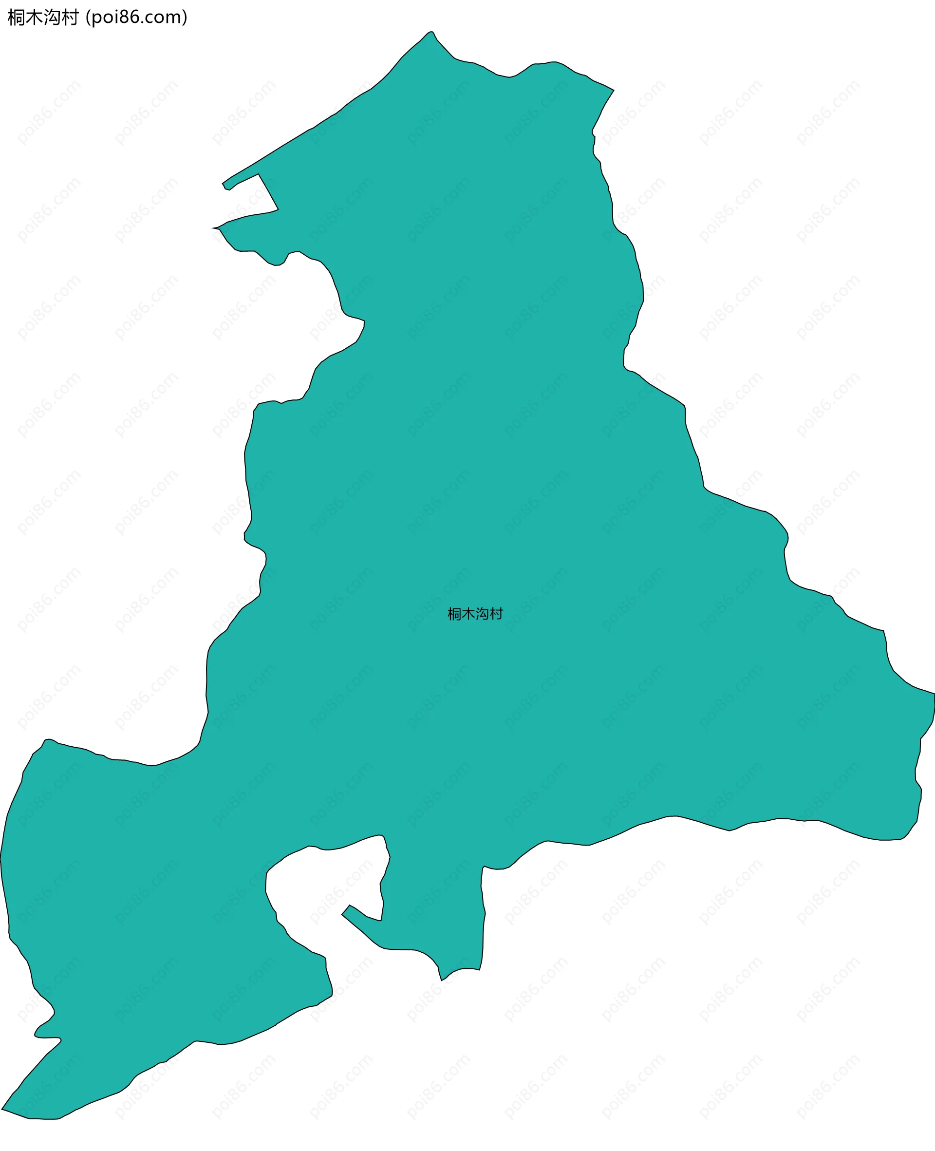 桐木沟村边界地图