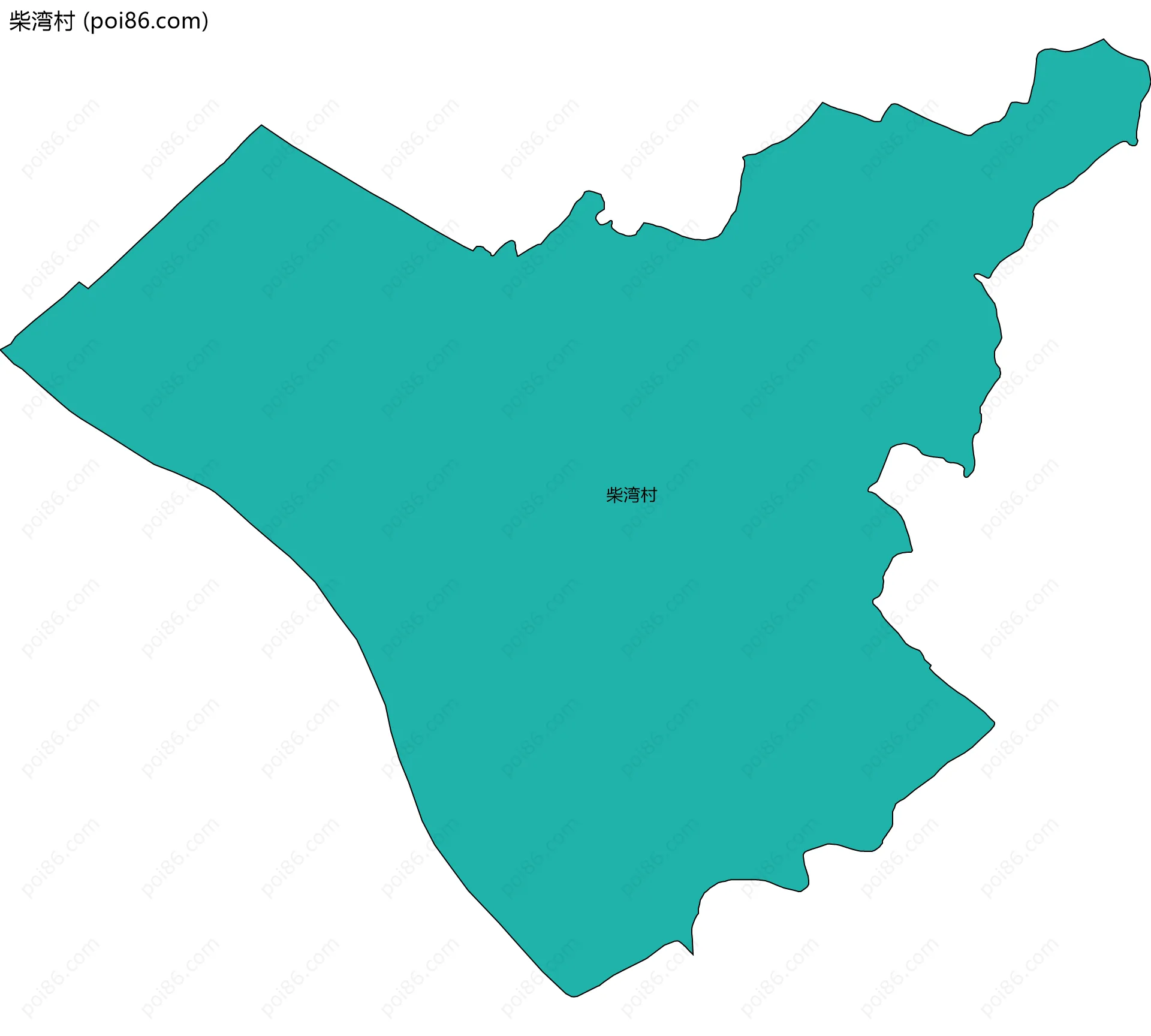 柴湾村边界地图