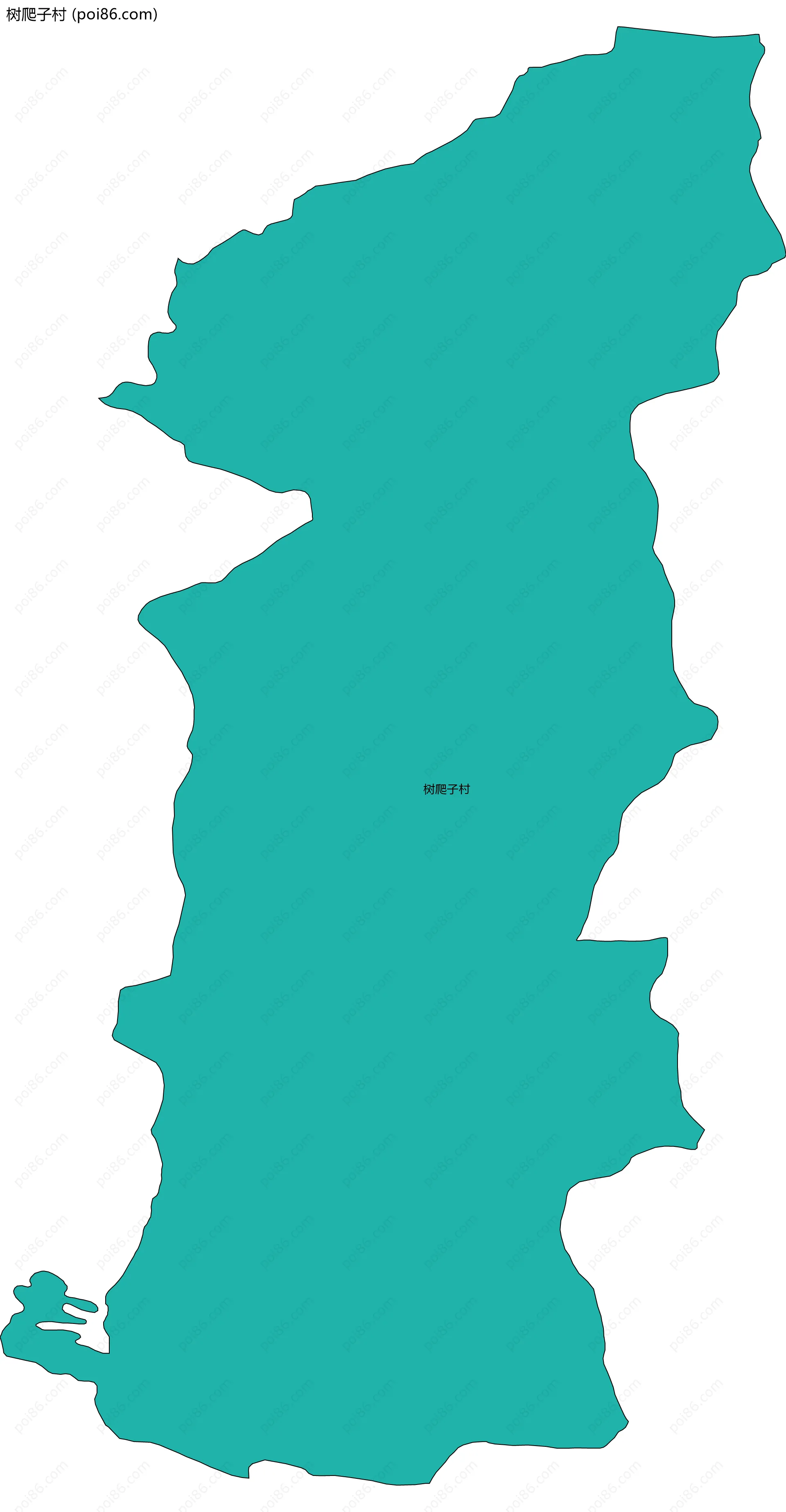 树爬子村边界地图