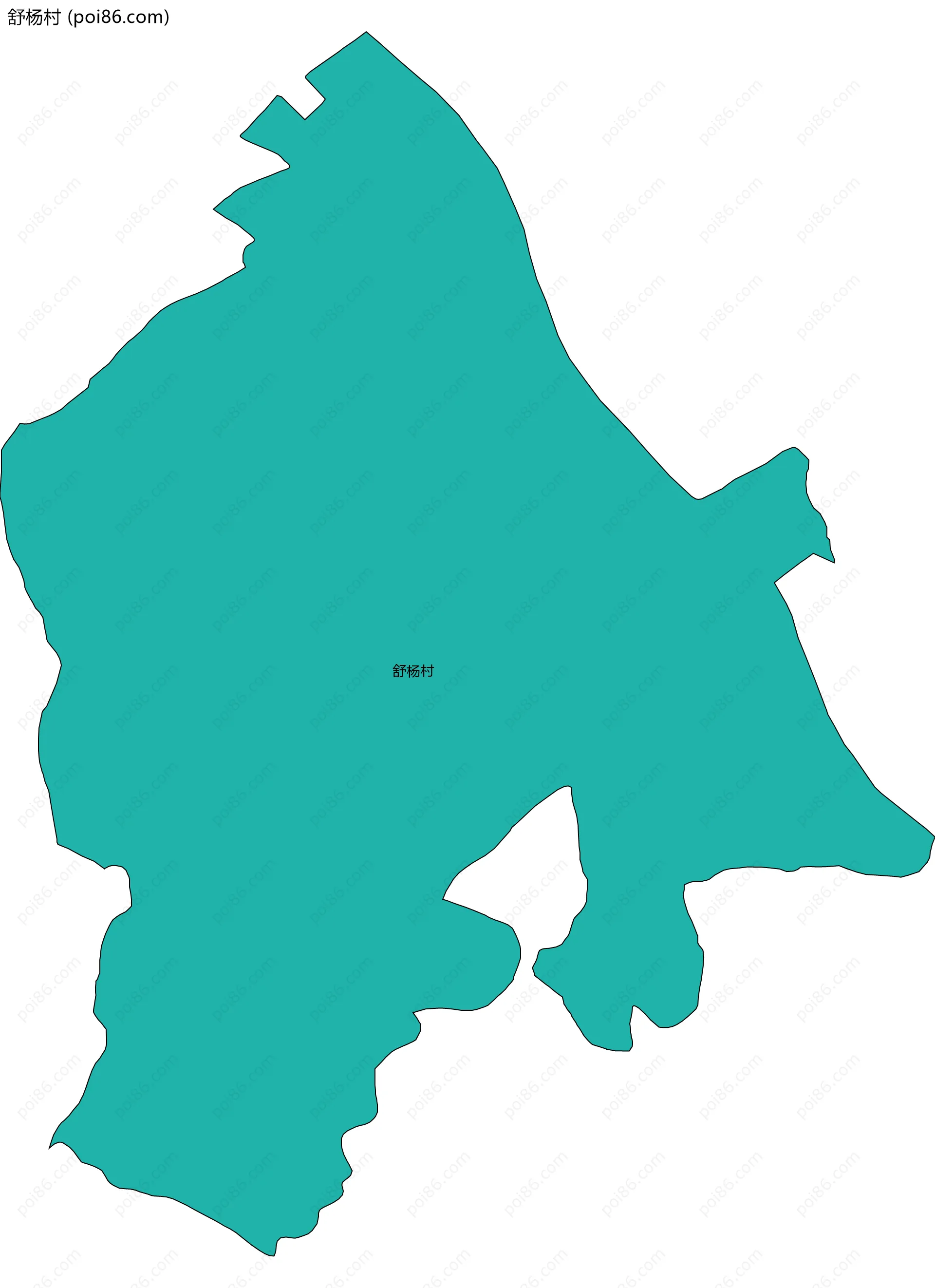 舒杨村边界地图