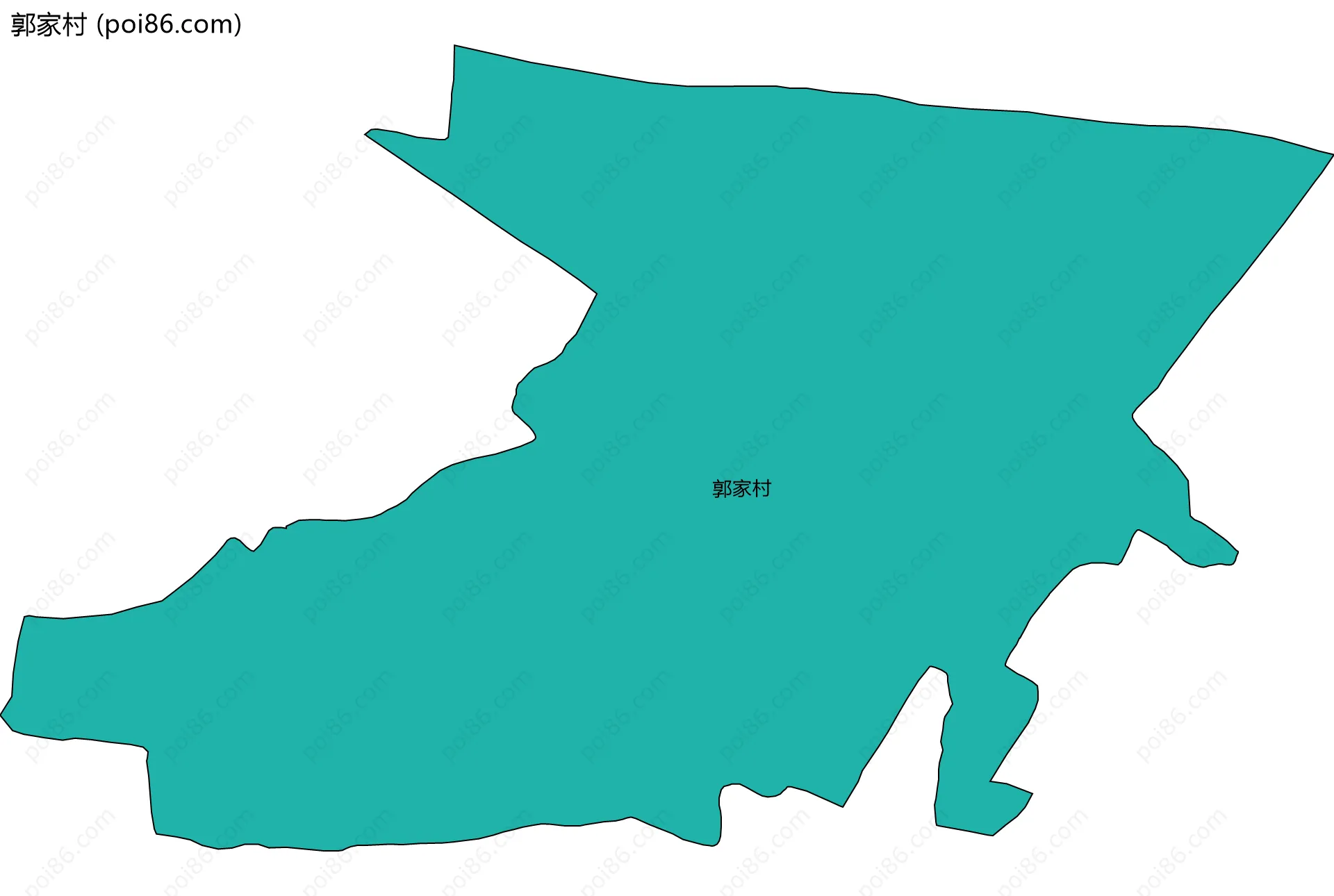 郭家村边界地图