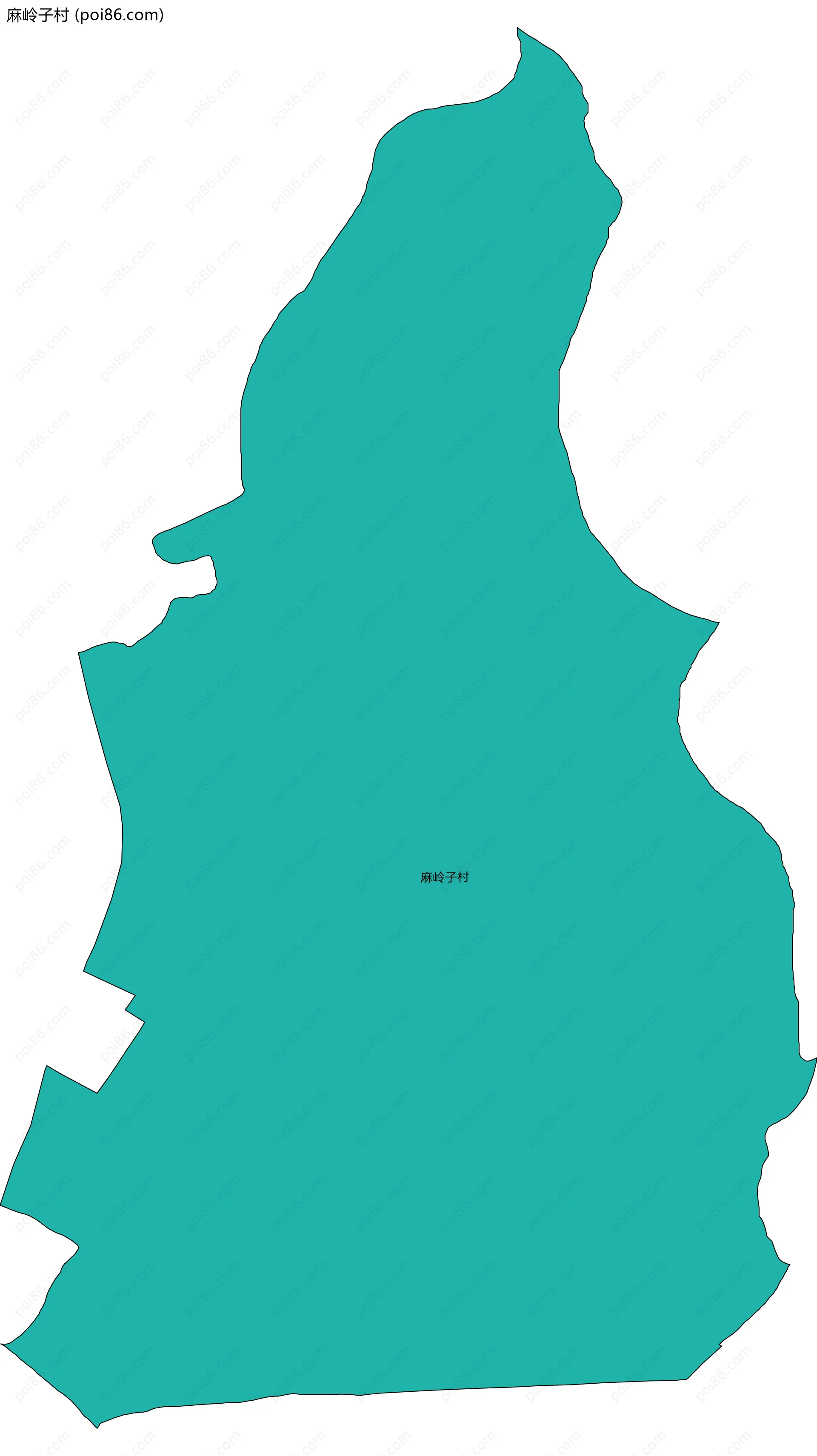 麻岭子村边界地图