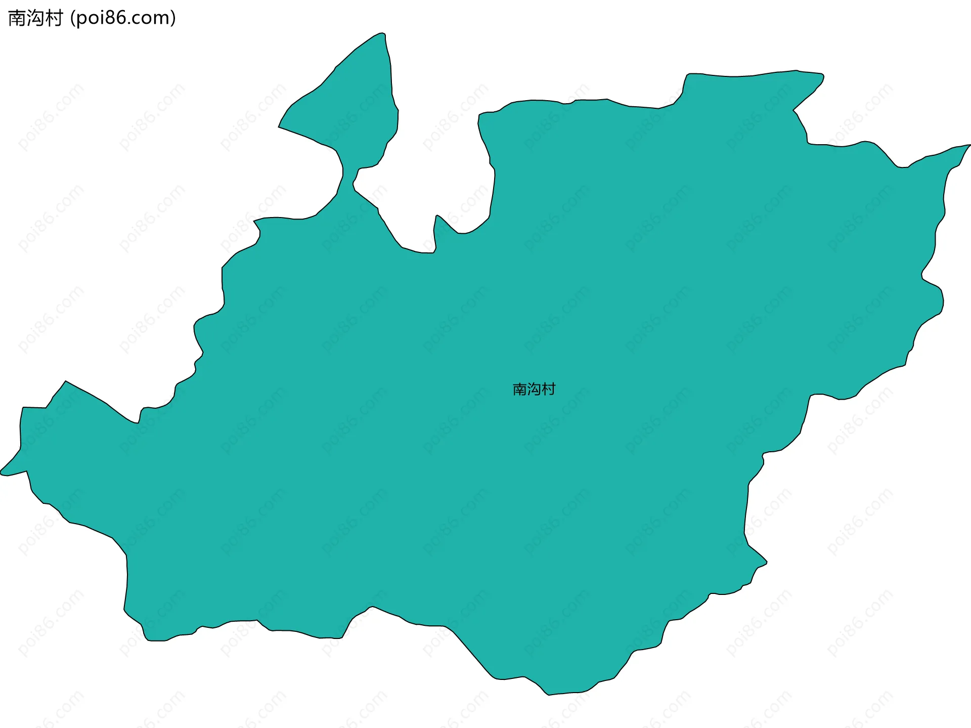 南沟村边界地图