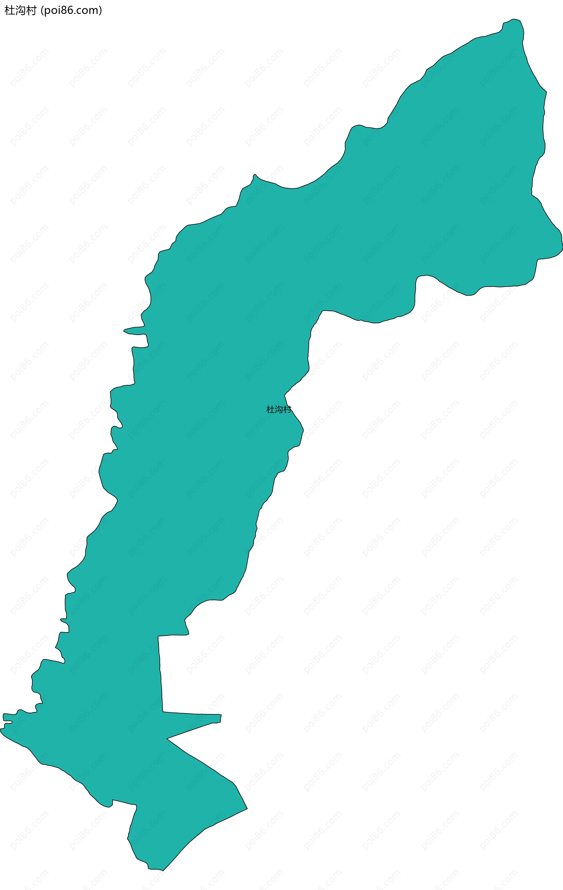 杜沟村边界地图